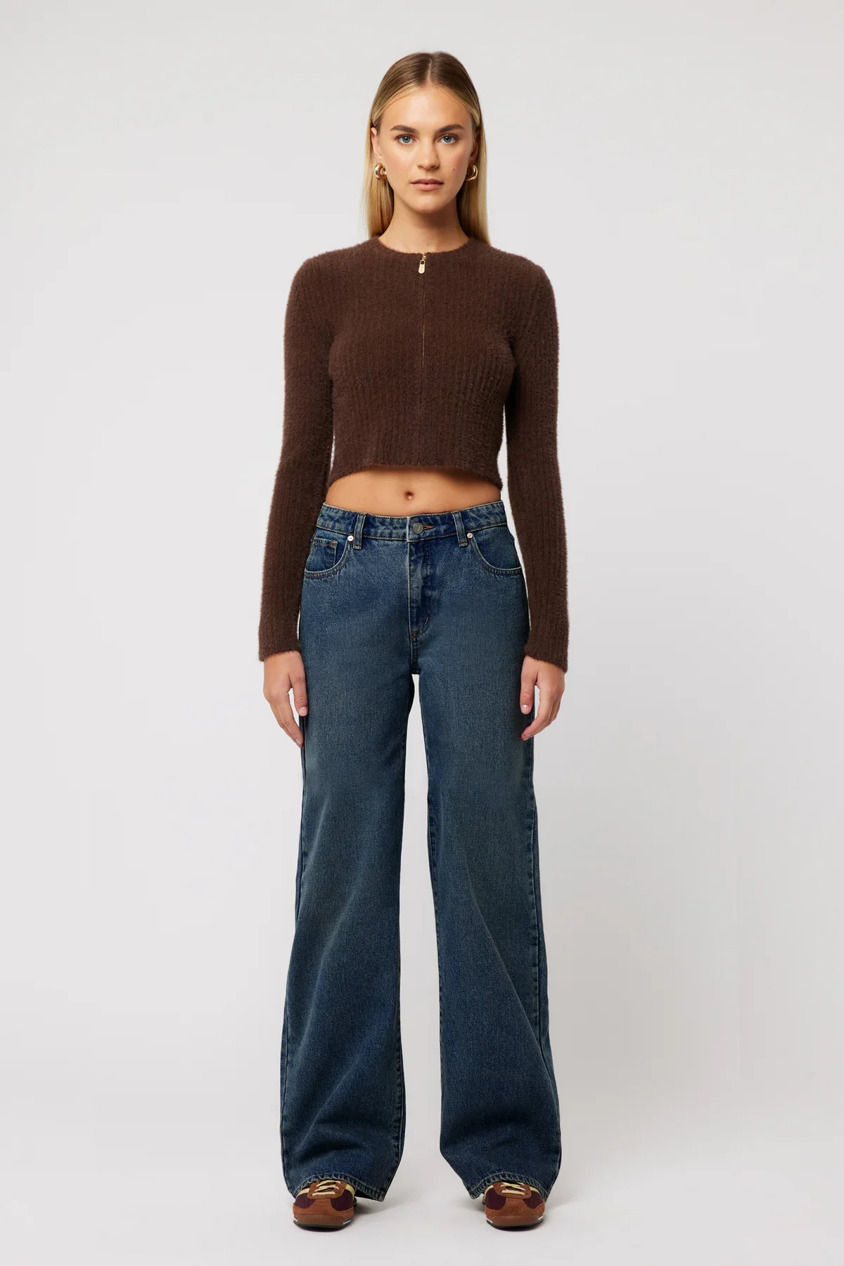 95 Baggy Lola Dark Blue Mid Jean