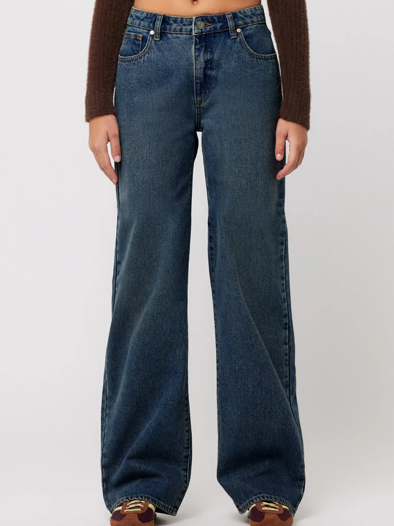 95 Baggy Lola Dark Blue Mid Jean - Image 2