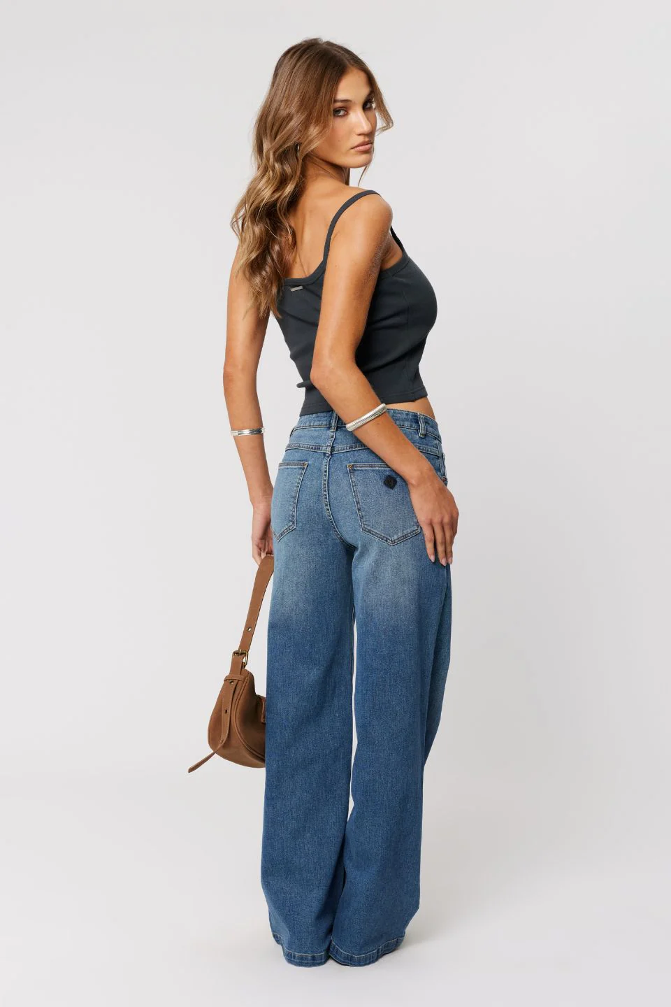 95 Petra Mid Blue Wide Jean - Image 3