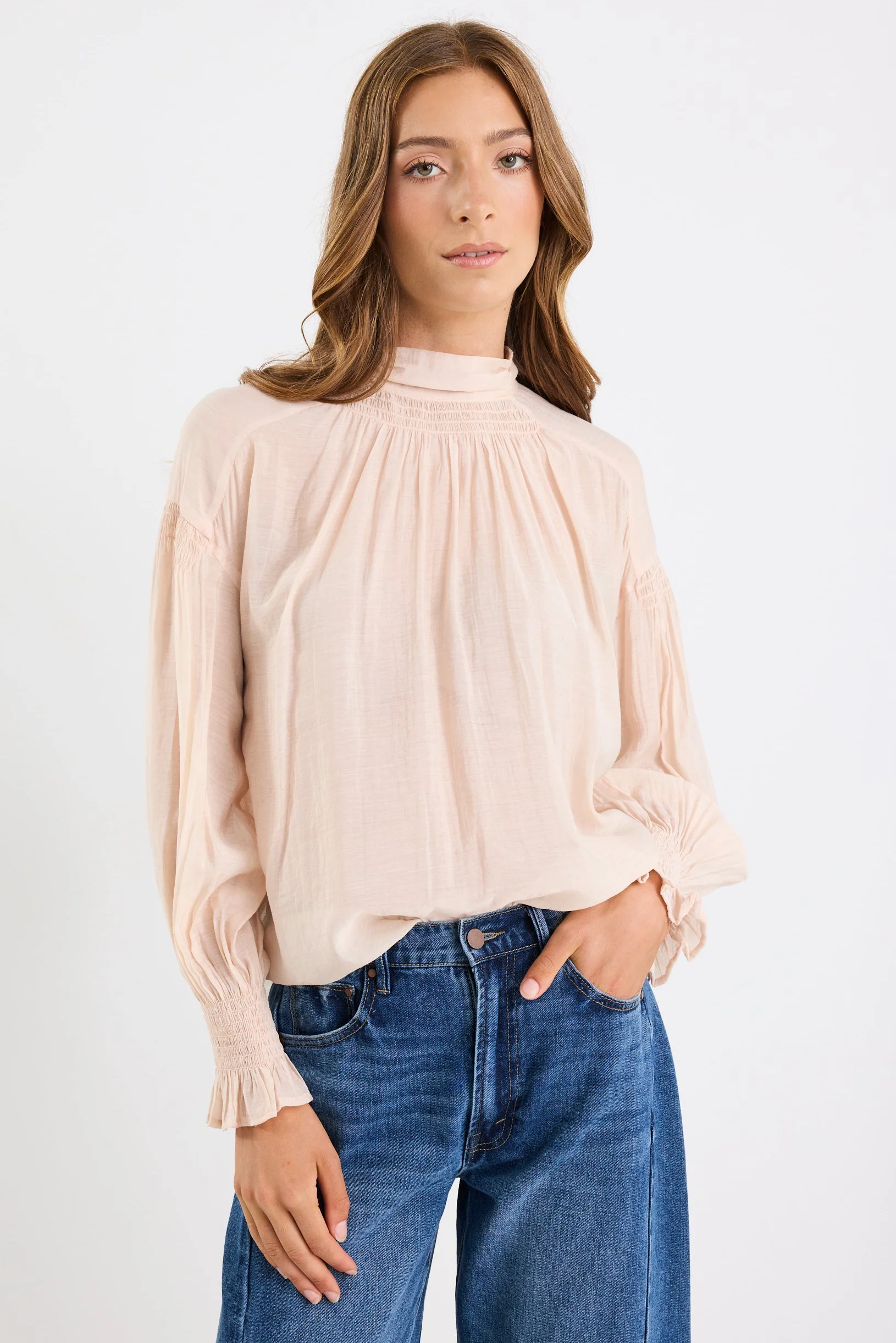 Adapt Vanilla Shirred LS Top - Image 2