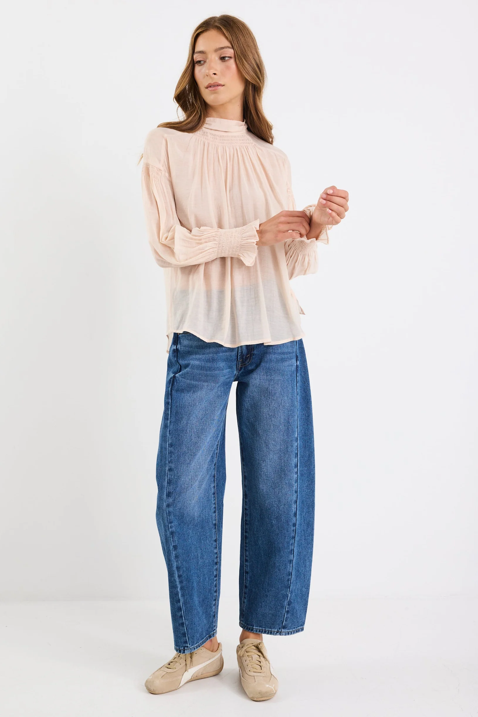 Adapt Vanilla Shirred LS Top - Image 4