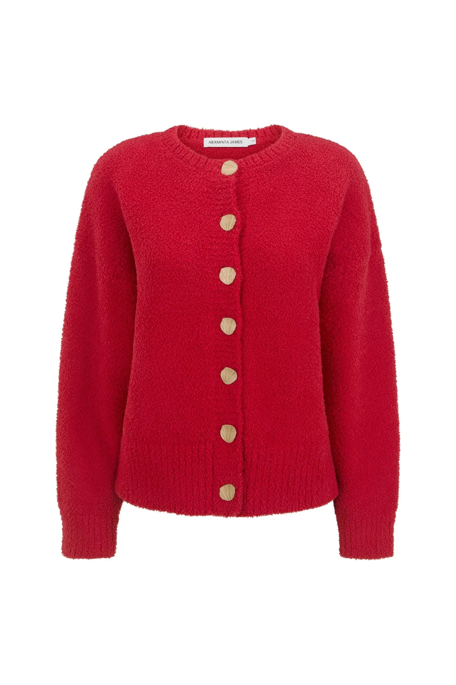 Aimes Shell Deep Coral Cardigan - Image 5