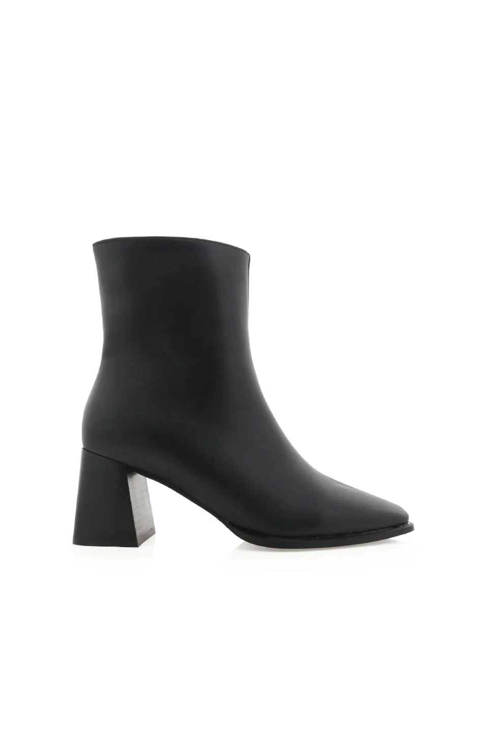 Alania Black Mid Heel Boot - Image 3