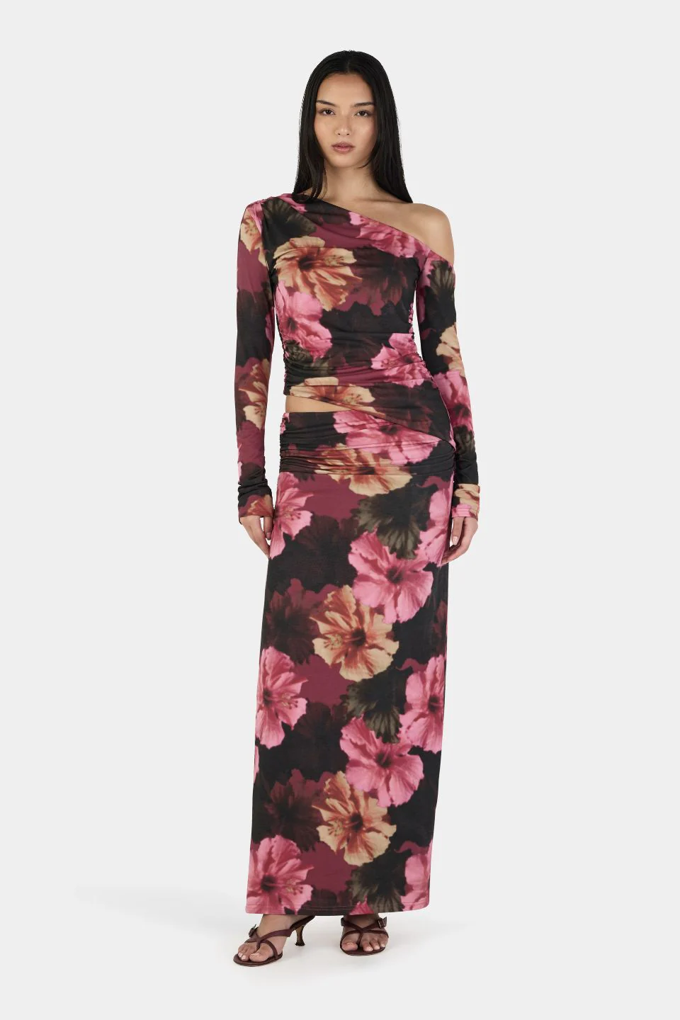 Alba Winter Hibiscus Maxi Skirt - Image 2