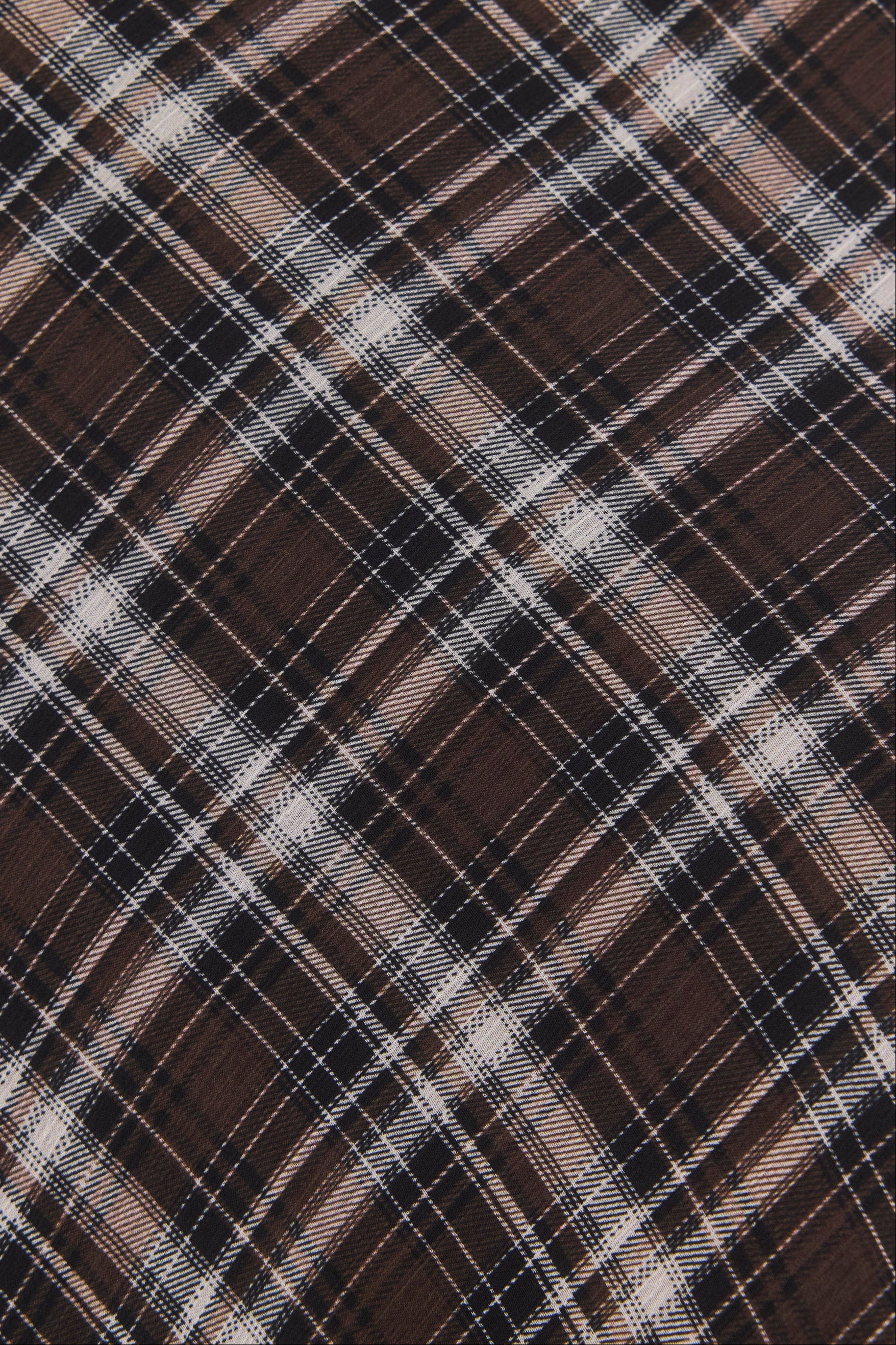 Align Black Chocolate Check Tie Waist Bias Maxi Skirt - Image 7