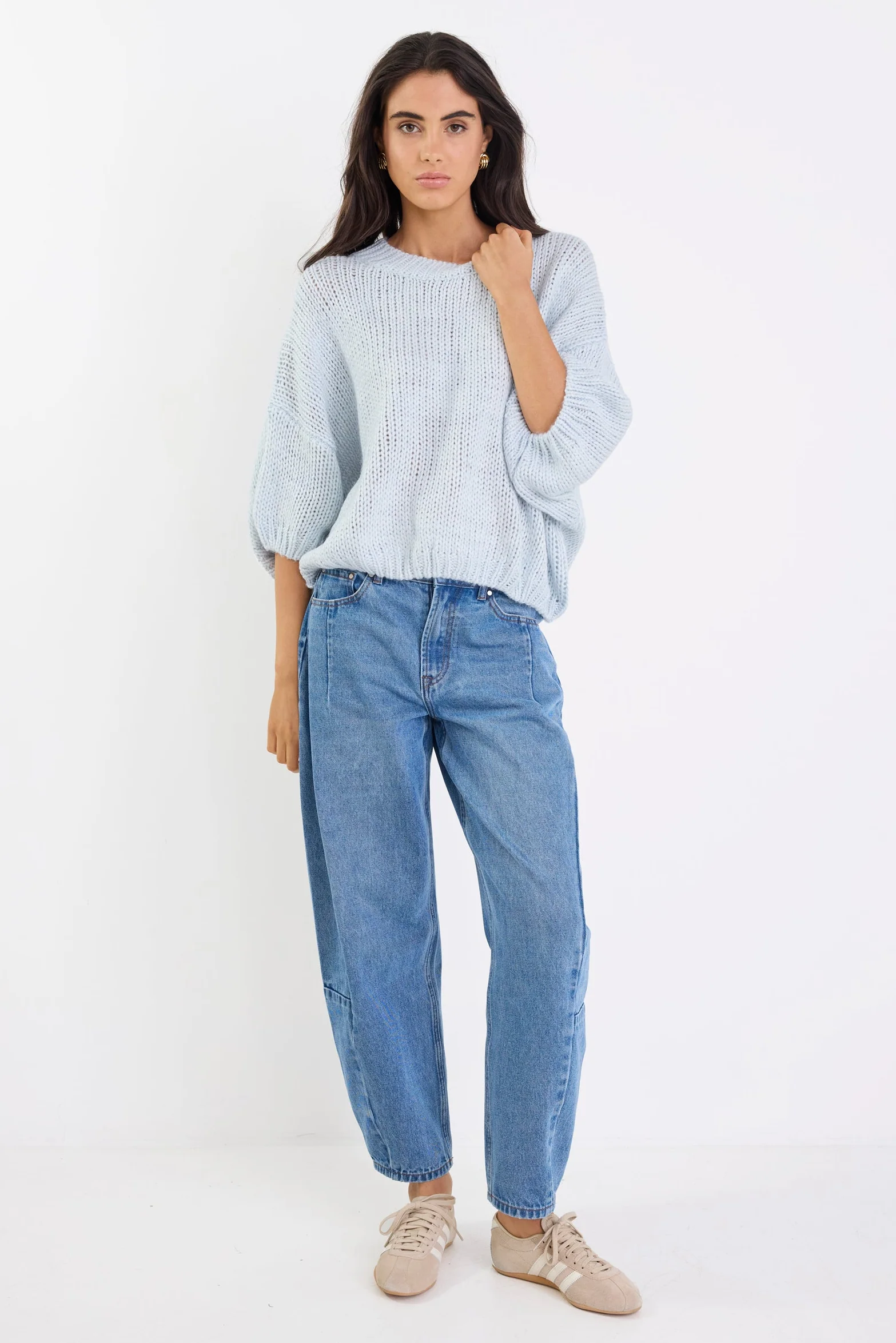 Alora Ice Wool Blend SS Knit Top - Image 2