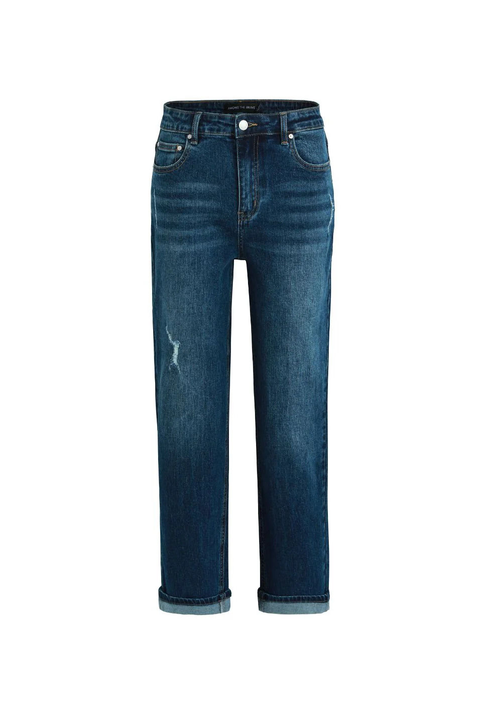 Amelia True Blue Mid Rise Slim Leg Jean - Image 5