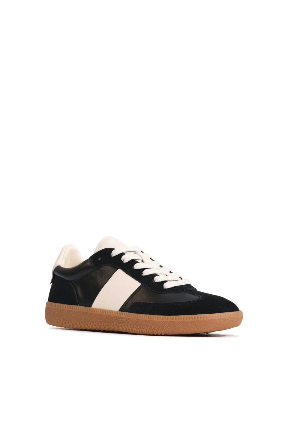Antigo Black Suede Leather Stripe Casual Sneaker - Image 4