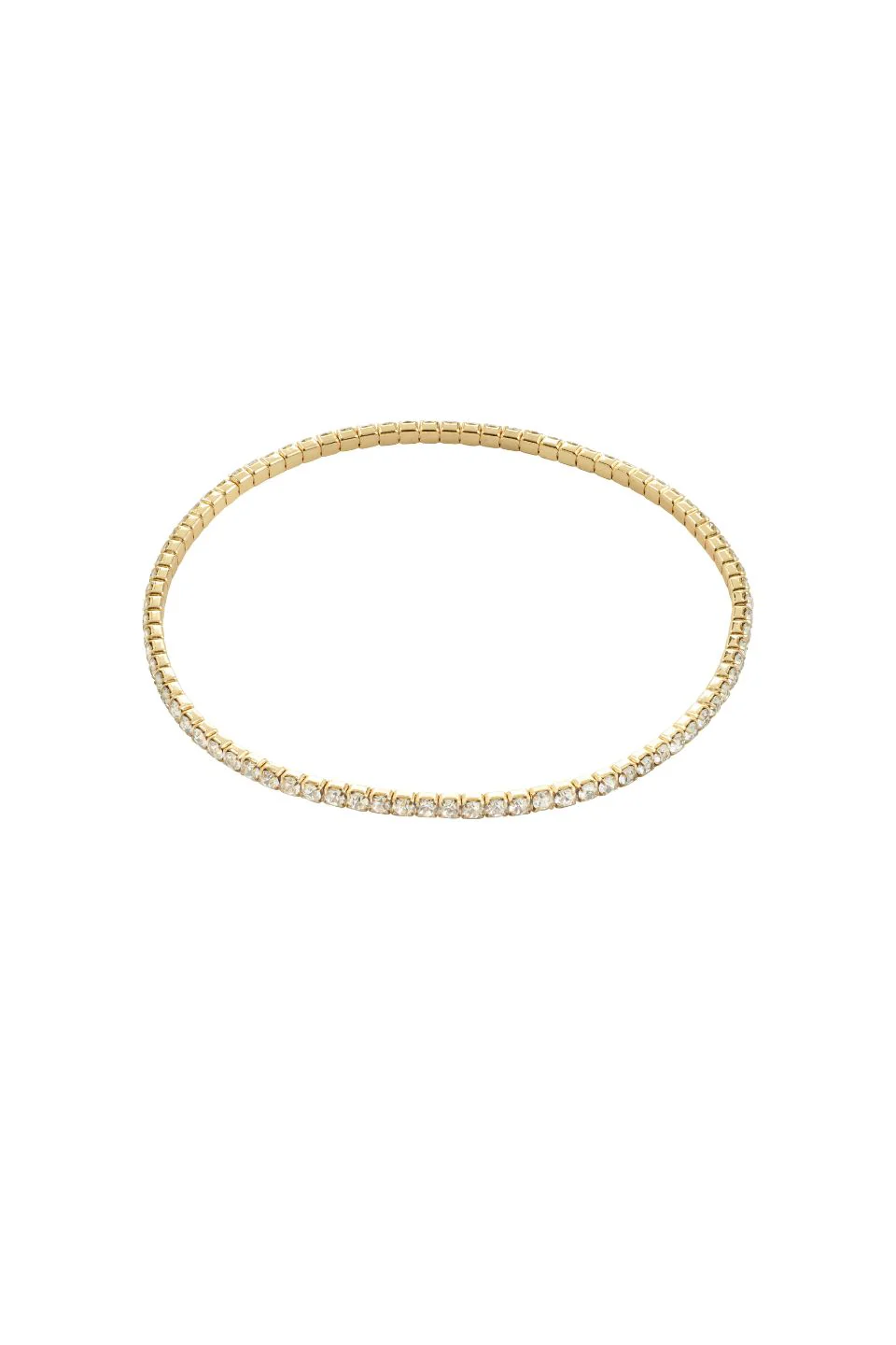 Arash Gold Plated Crystal Stretchy Bracelet - Image 2
