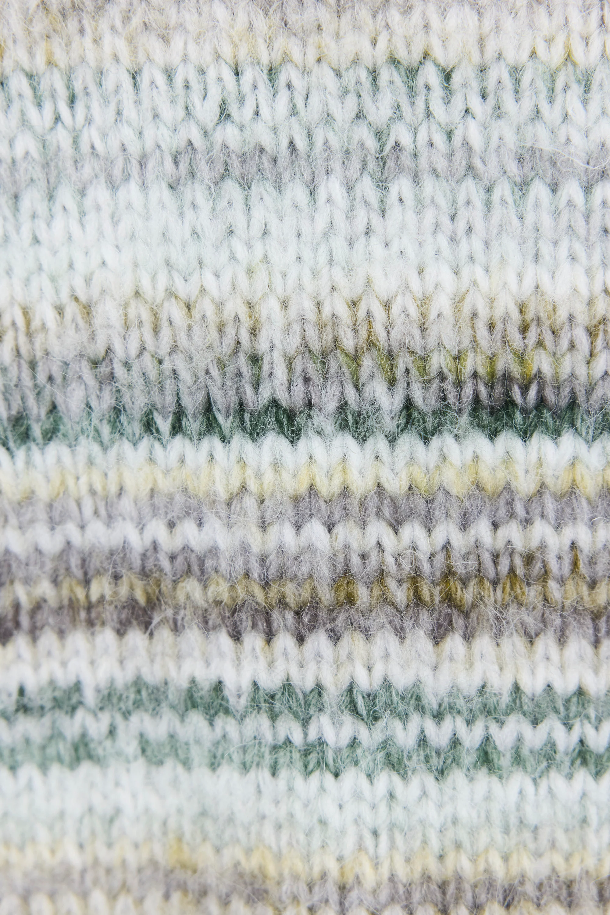 Arbitrary Khaki Multi Space Dye Crewneck Jumper - Image 7