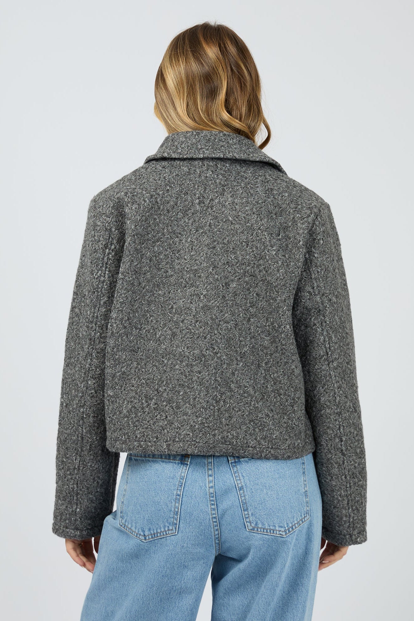 Ariana Grey Marle Boucle Jacket - Image 4