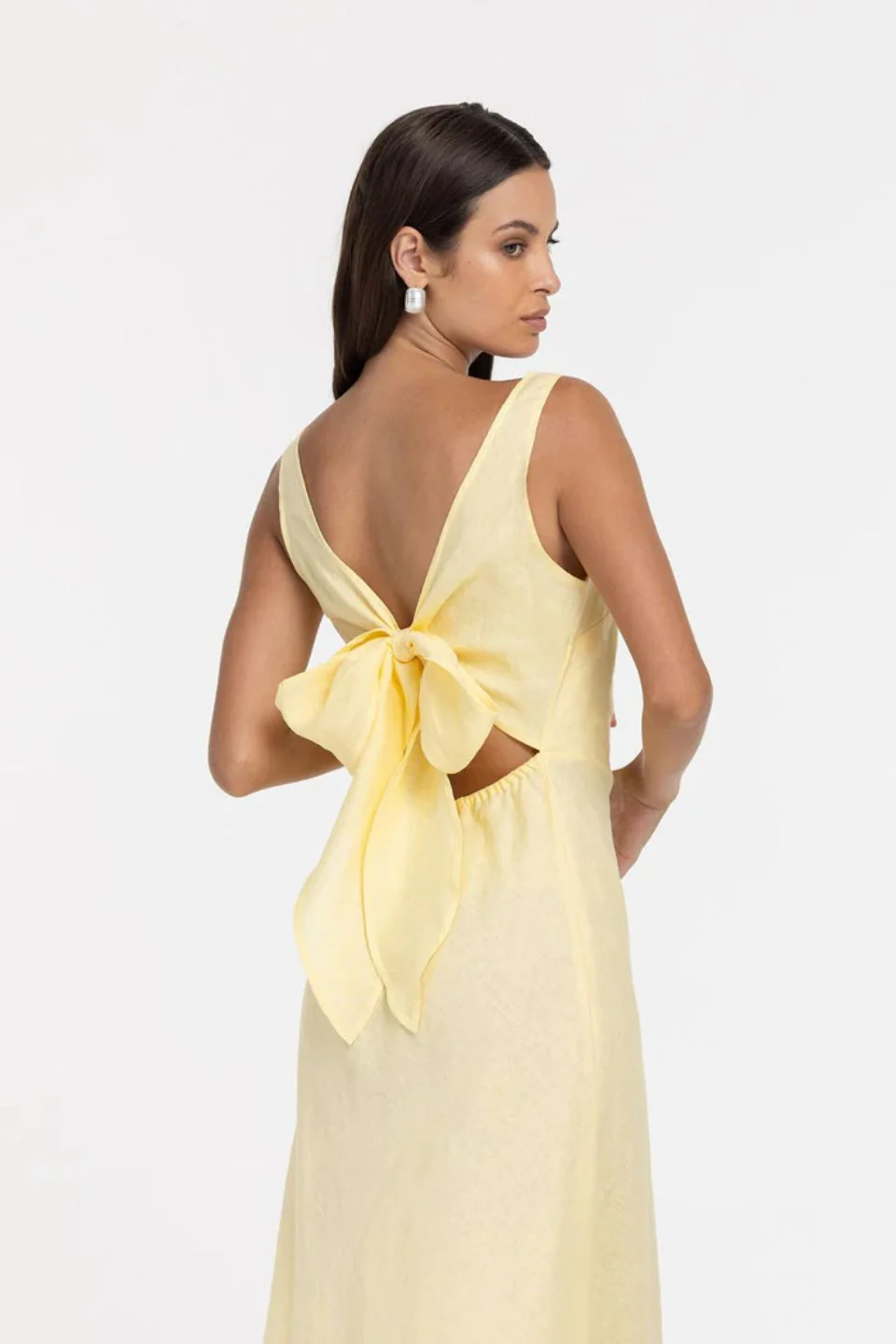 A Walk To Remember Sunlit Yellow Sleeveless Maxi Dress - Image 4