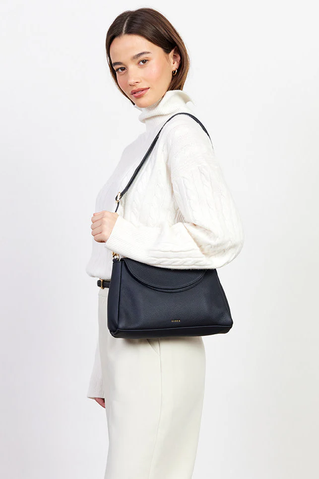 Beckett Black Luxe Crossbody Bag - Image 2
