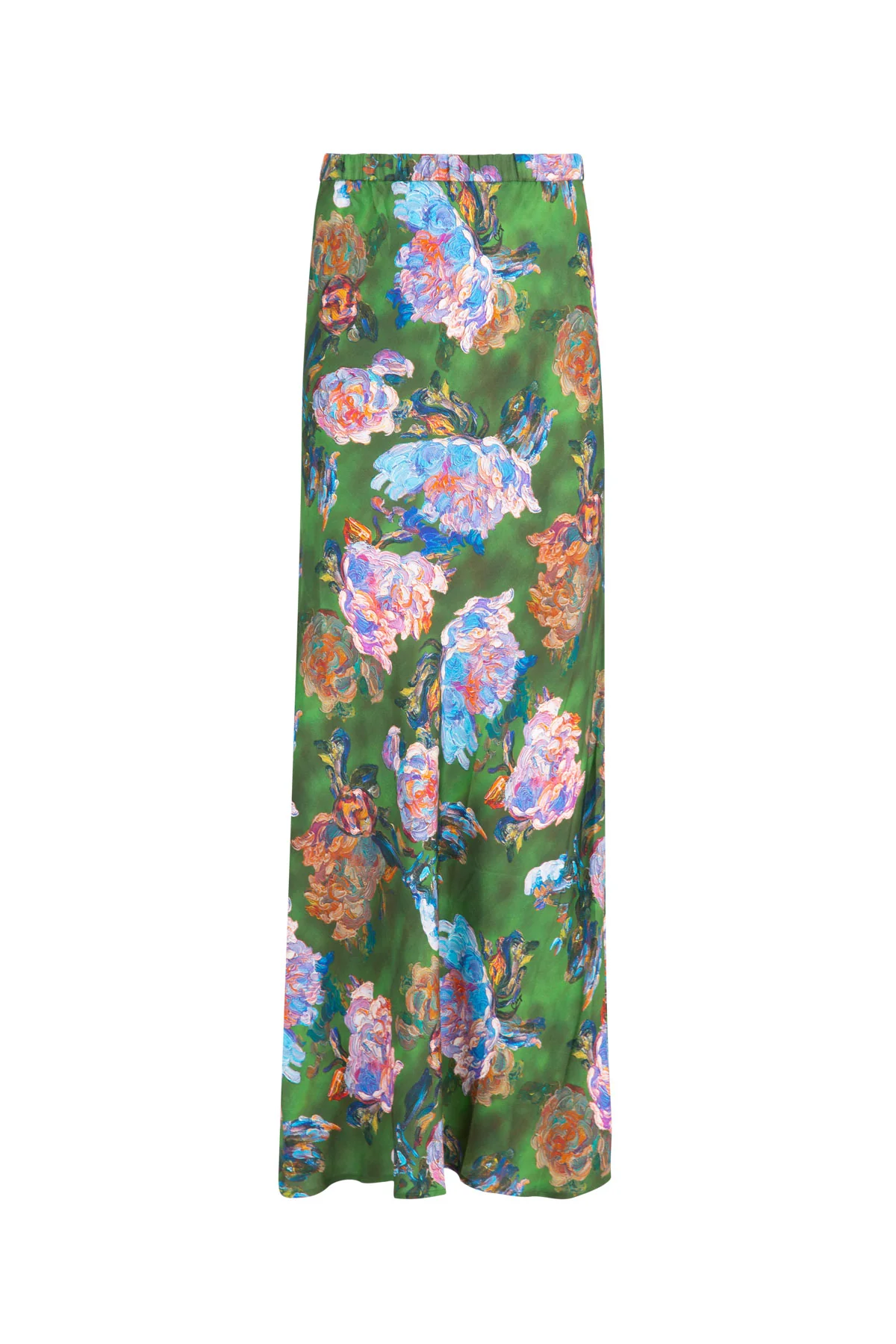 Bias The Way Green Floral Maxi Skirt - Image 4