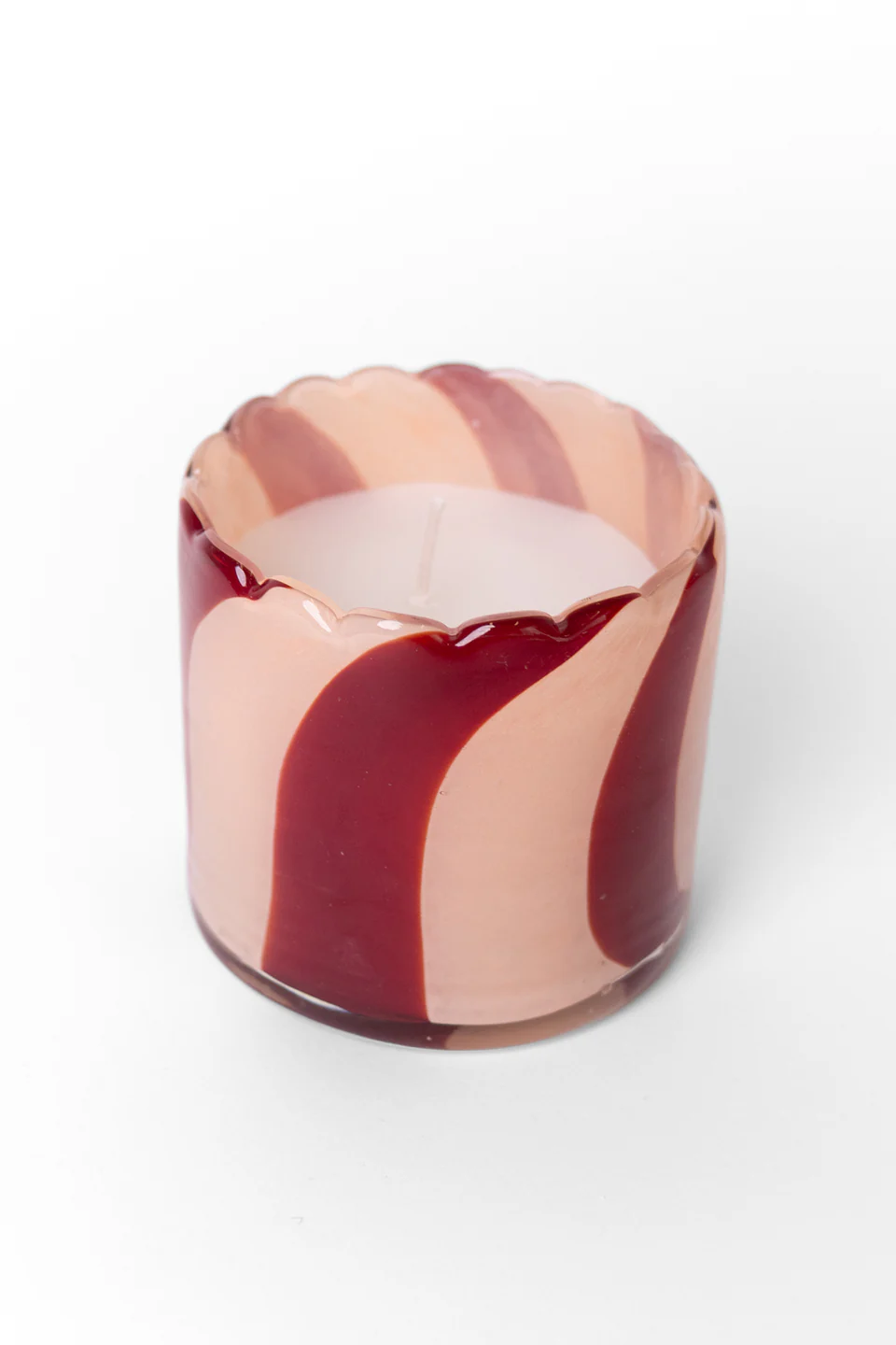 Billie Rose Red 8cm Glass Candle - Image 4