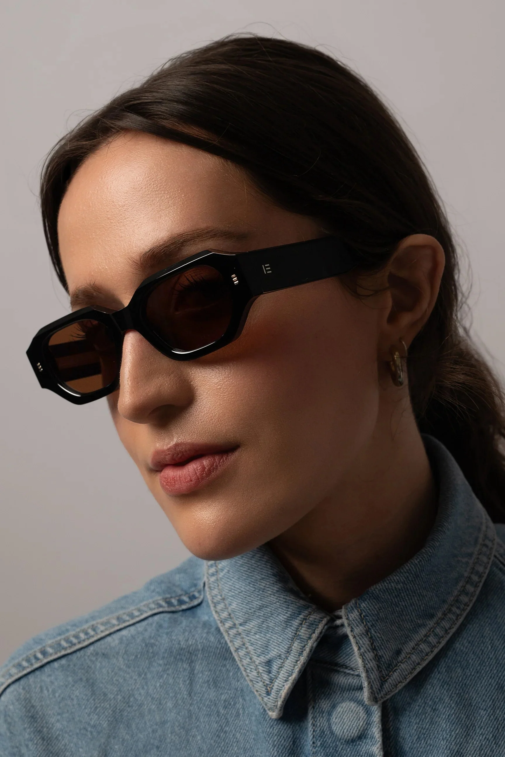 Blake Black Brown Lens Sunglasses - Image 2