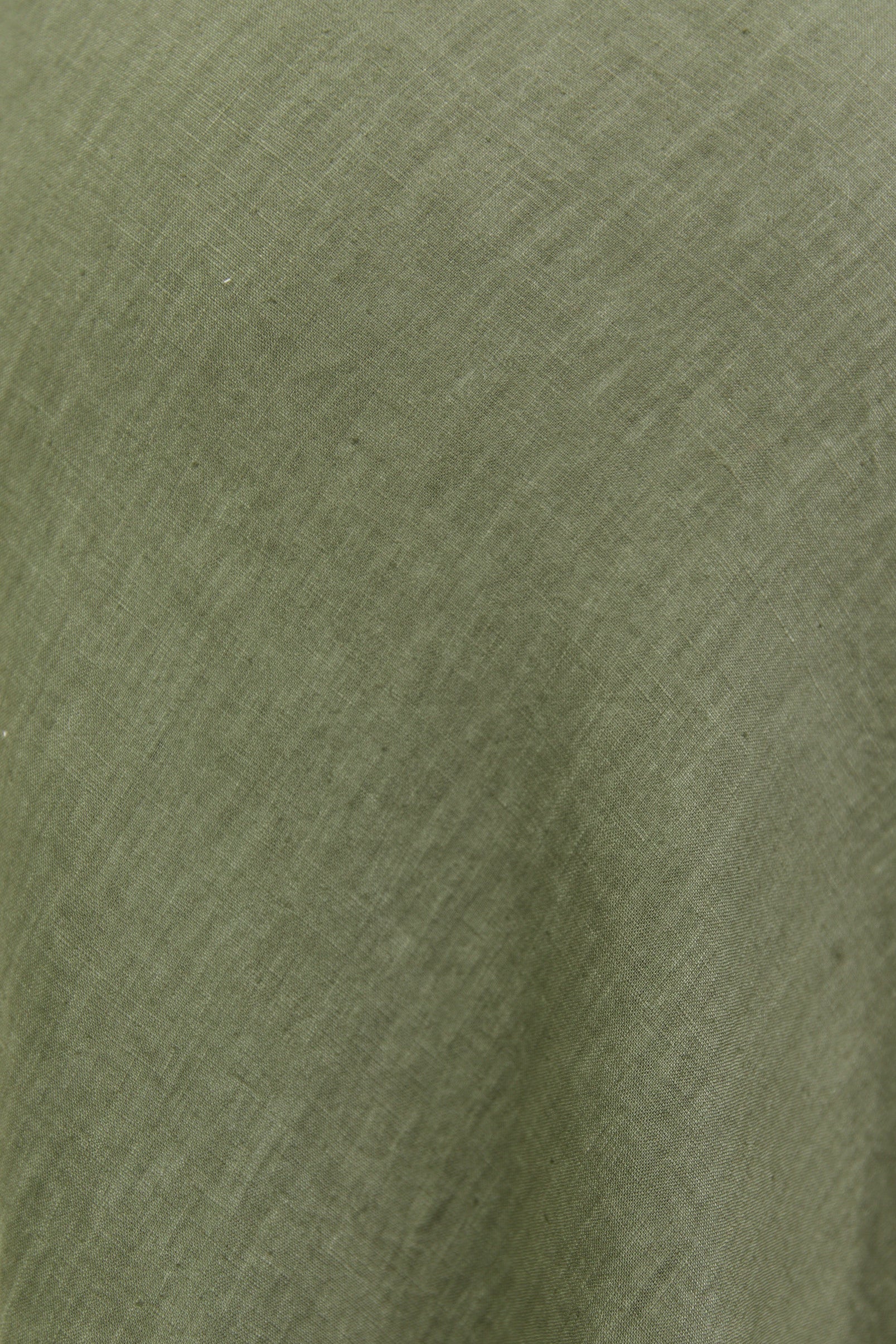 Bliss Soft Khaki Linen Bias Midi Skirt - Image 6