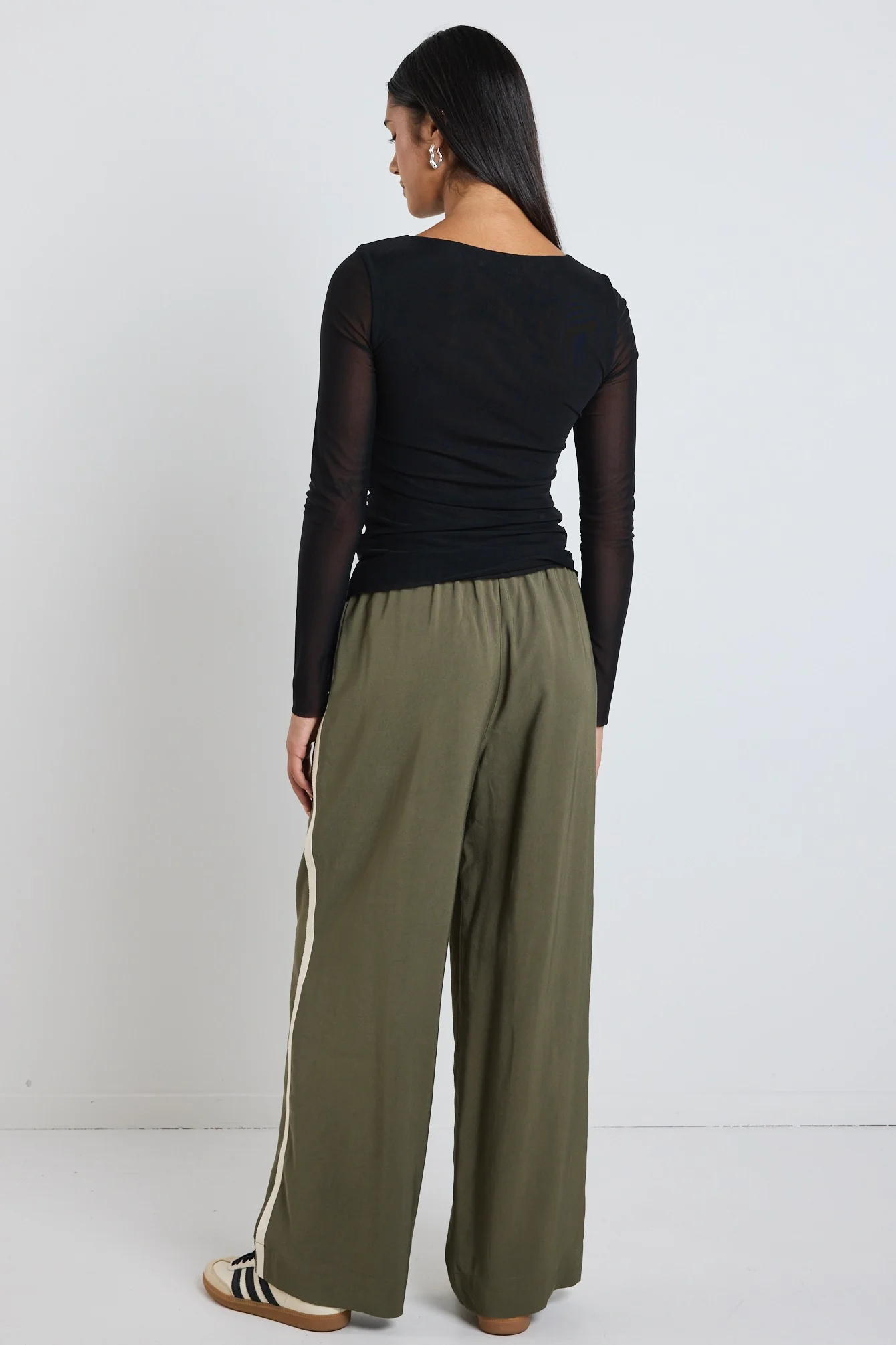 Bravo Black Mesh Long Sleeve Top - Image 6