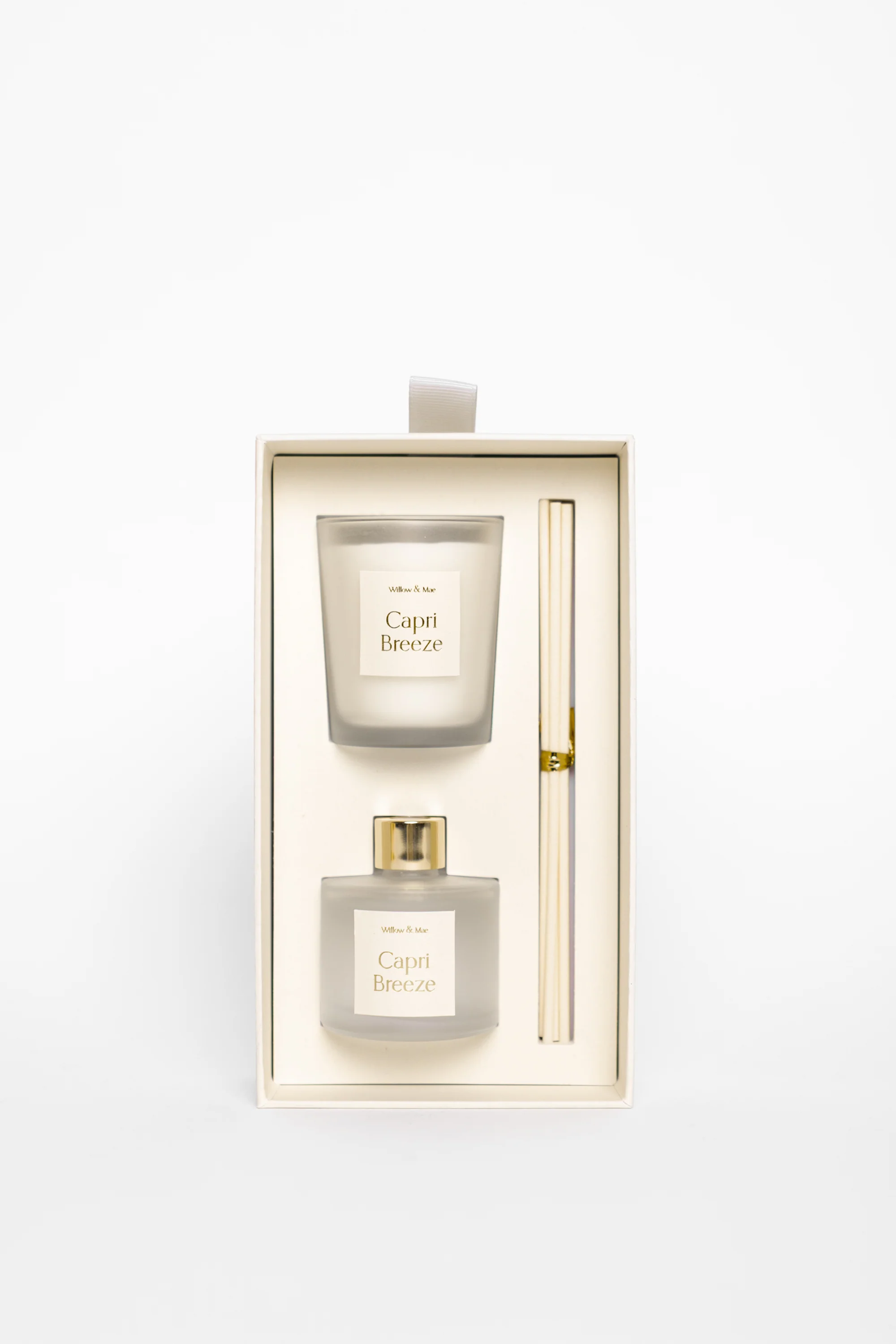 Capri Breeze Ivory 70g Candle + 50ml Diffuser Set