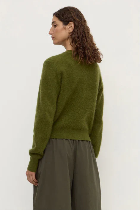 Carina Grove Green Merino Wool Cardigan - Image 4