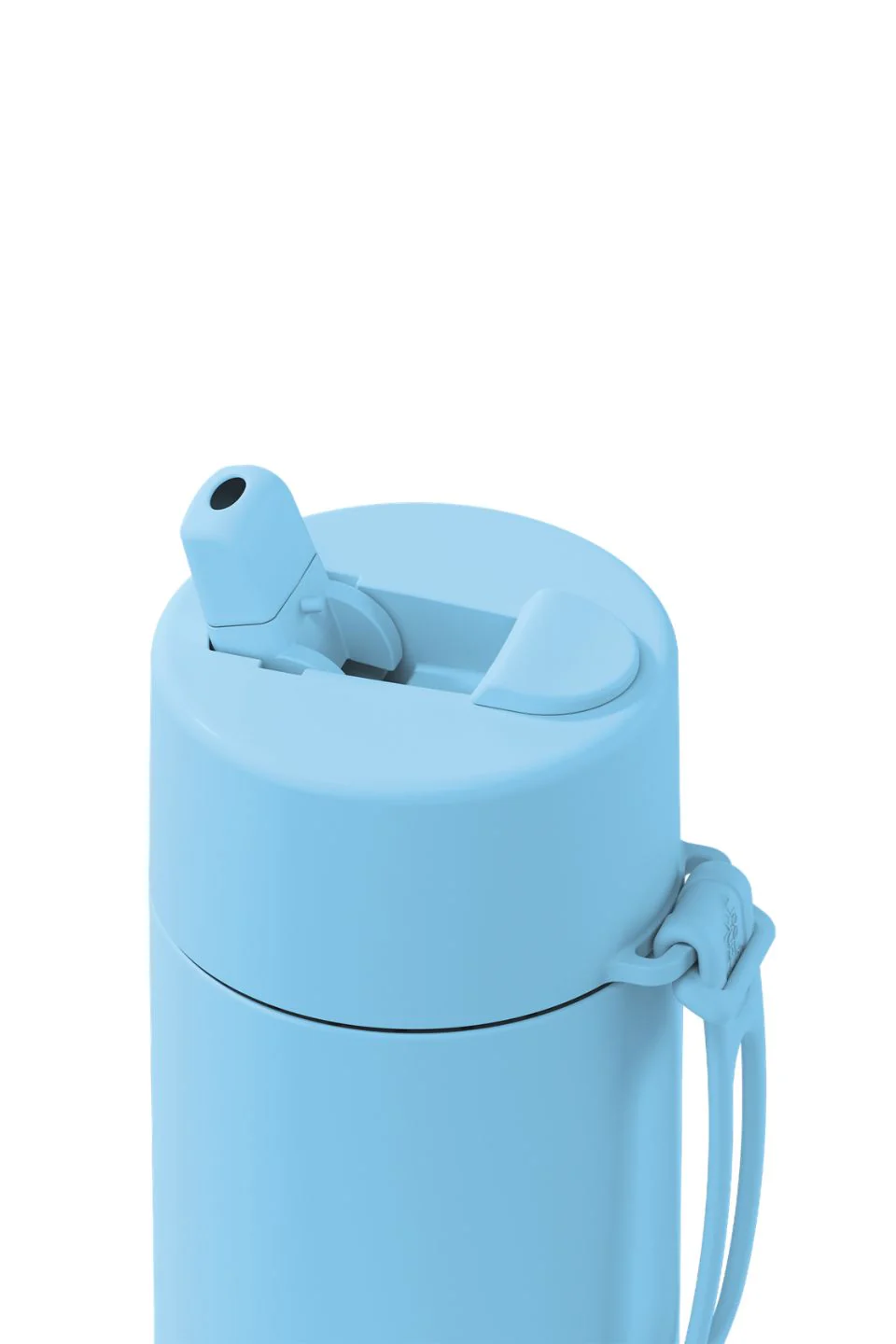 Ceramic Reusable Sky Blue 595ml Bottle with Flip Lid - Image 3