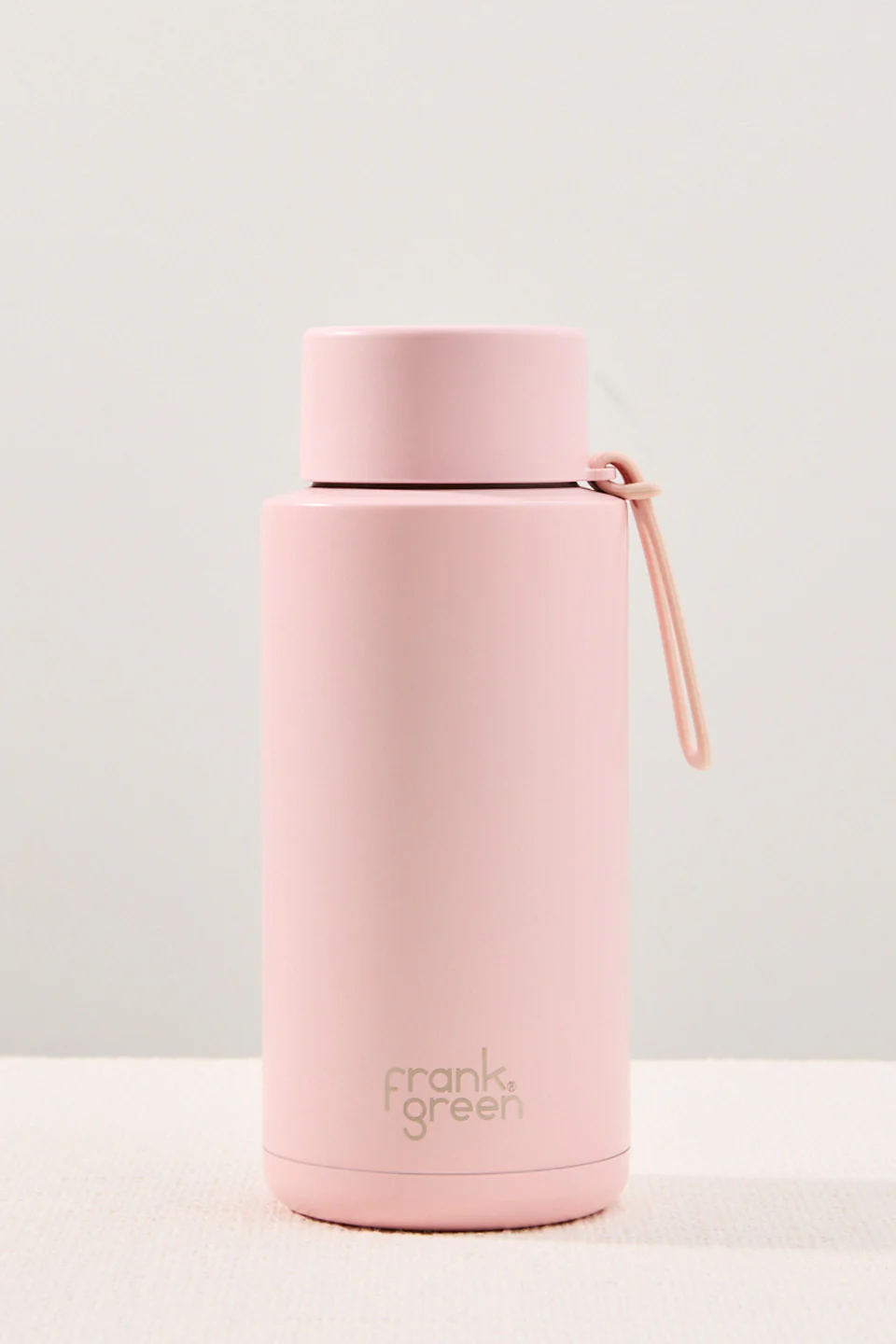 Ceramic Reusable Blushed 1ltr Bottle with Straw Lid