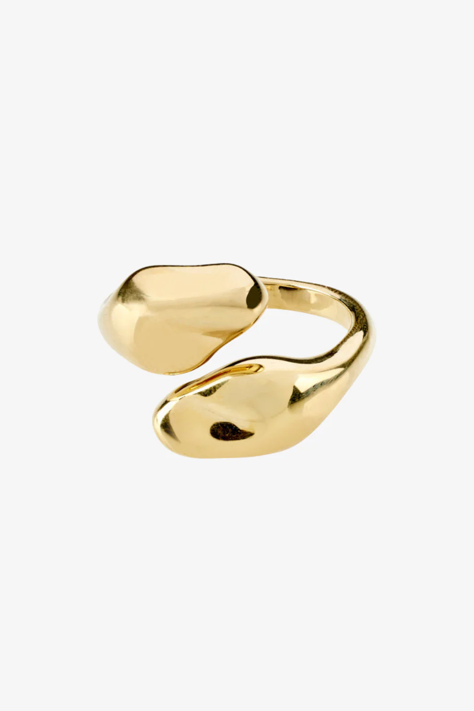 Chantal Recycled Gold Plated Adjustable Ring - Image 2
