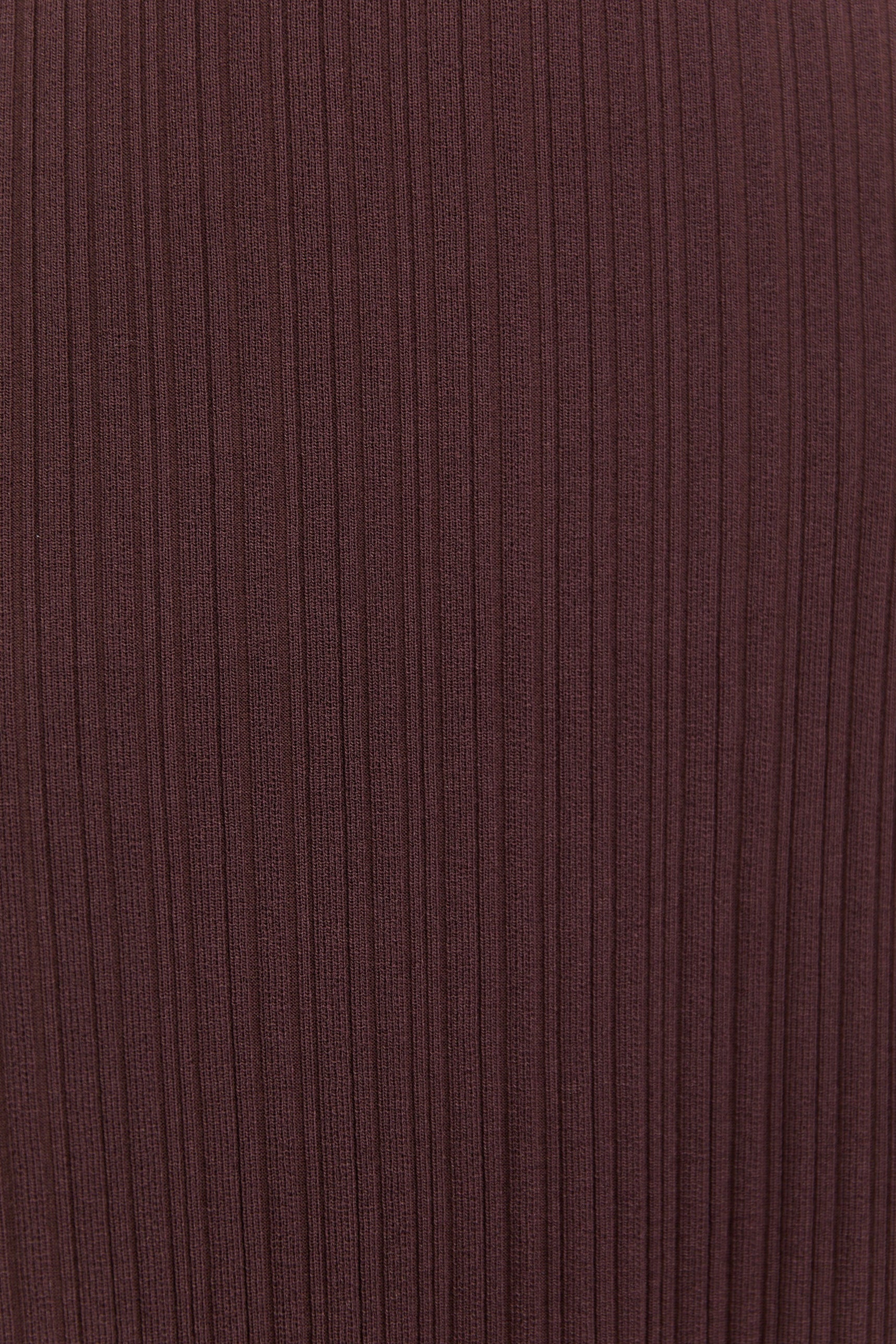Cinder Chocolate Boat Neck Rib Knit Long Sleeve Knit Maxi Dress - Image 6