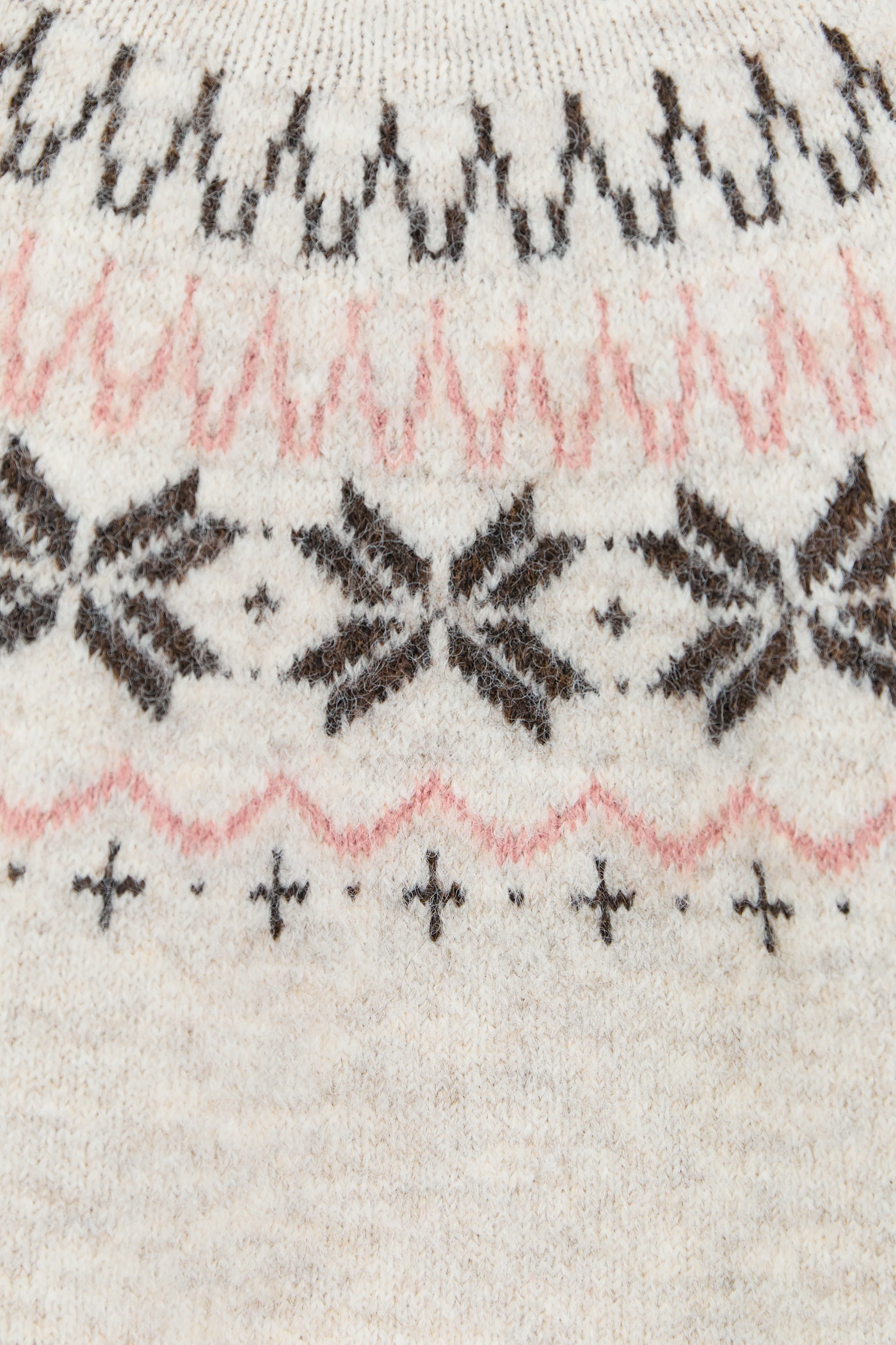 Climate Oat Fairisle Detail Mock Neck Jumper - Image 8