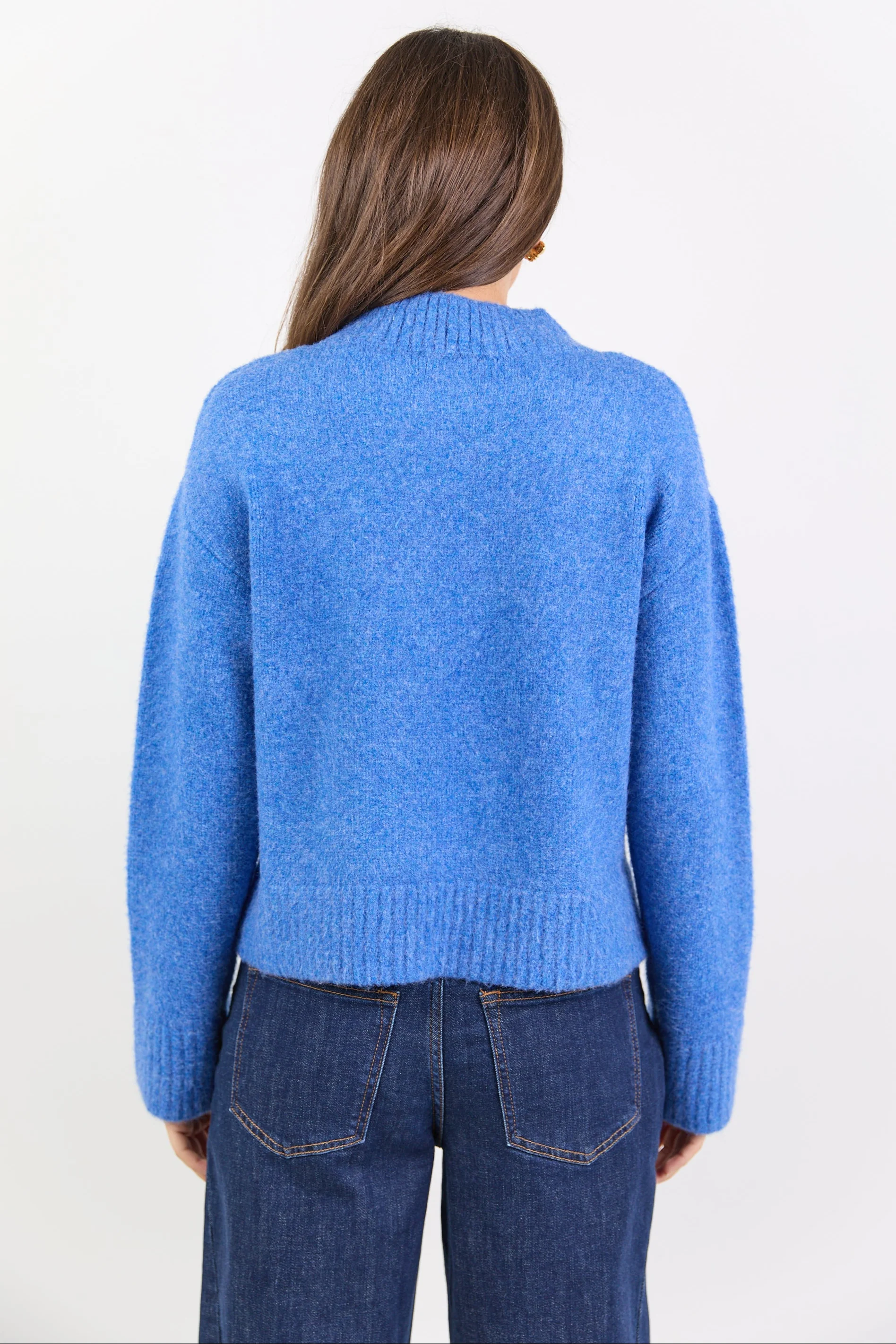 Cocoon Azure Relaxed Knit Mock Neck Jumper - Image 8