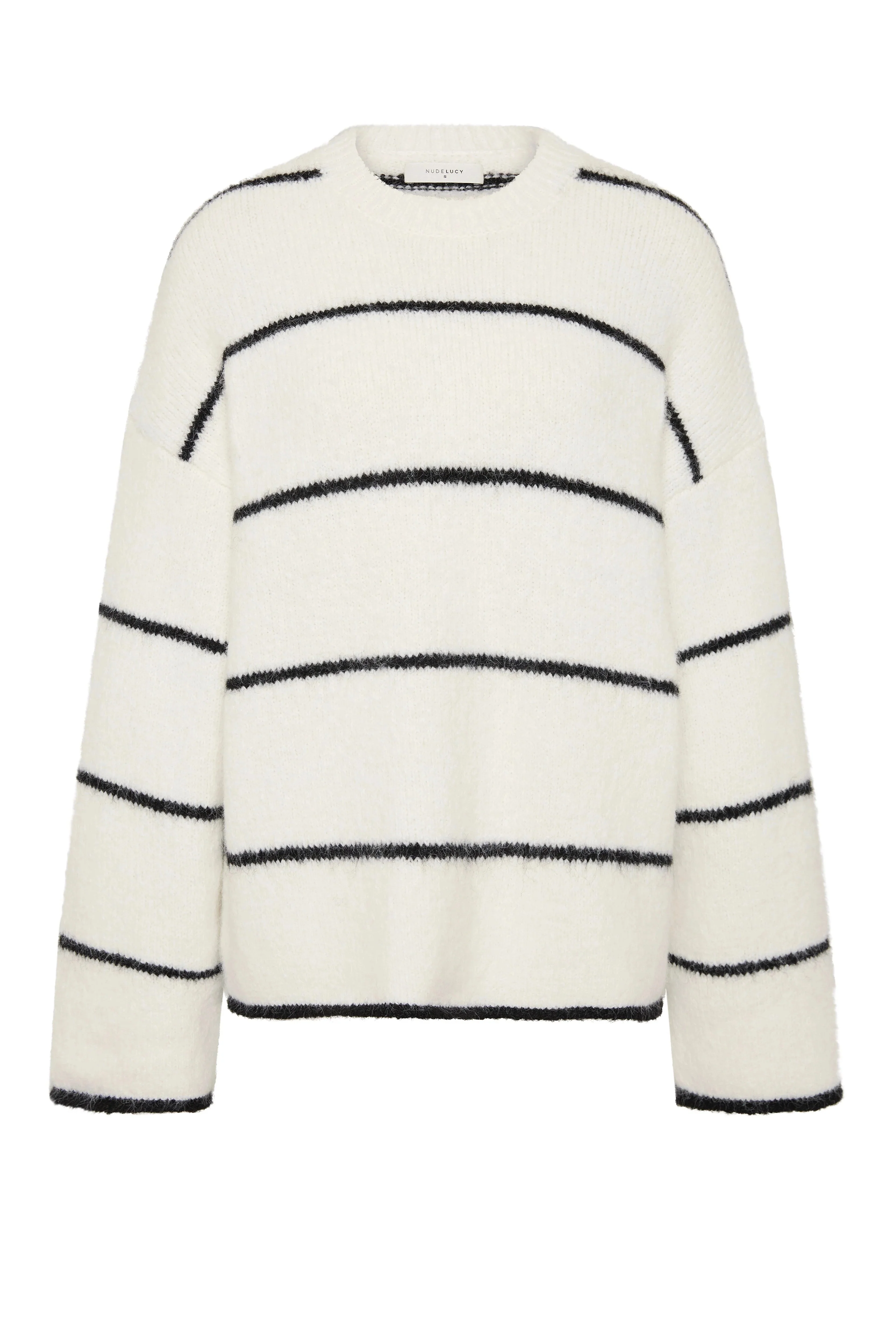 Colter Ivory Black Stripe Crew Knit - Image 6