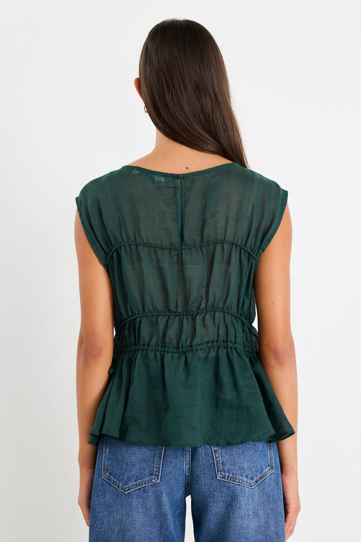 Context Forest Ramie Relaxed Sleeveless Top - Image 6