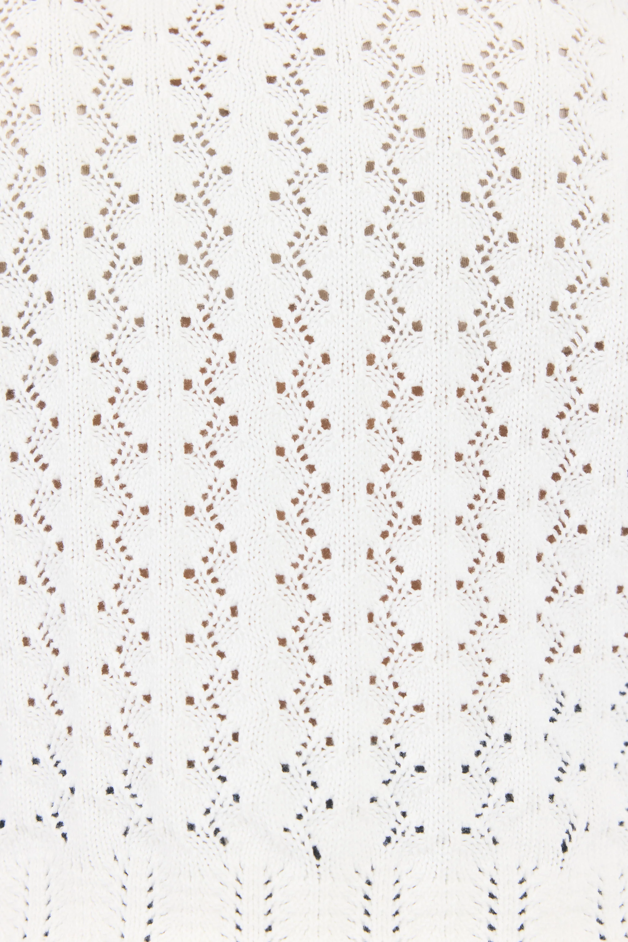 Dainty Ivory Lace Knit Tee - Image 4