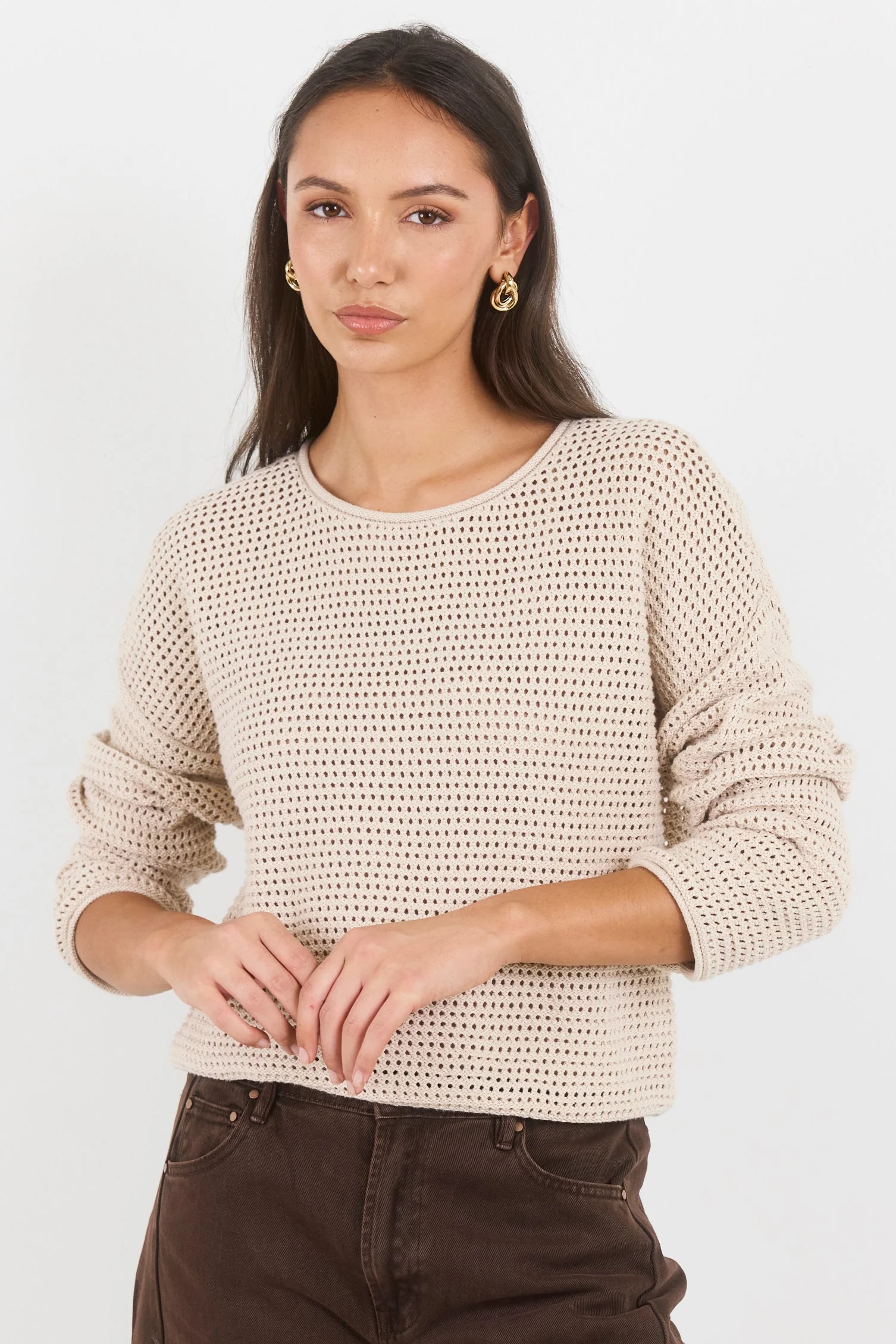 Dawn String Crochet Knit Jumper - Image 4