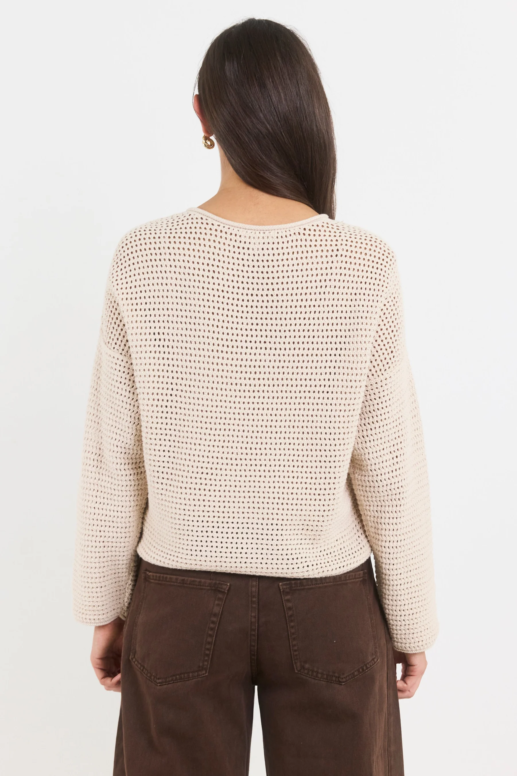 Dawn String Crochet Knit Jumper - Image 5