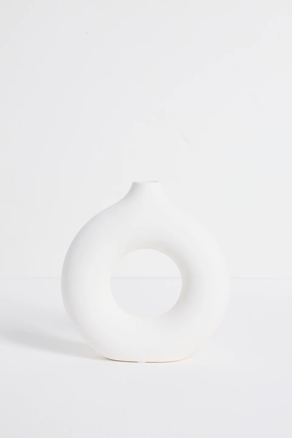Donut White Large Candle Holder