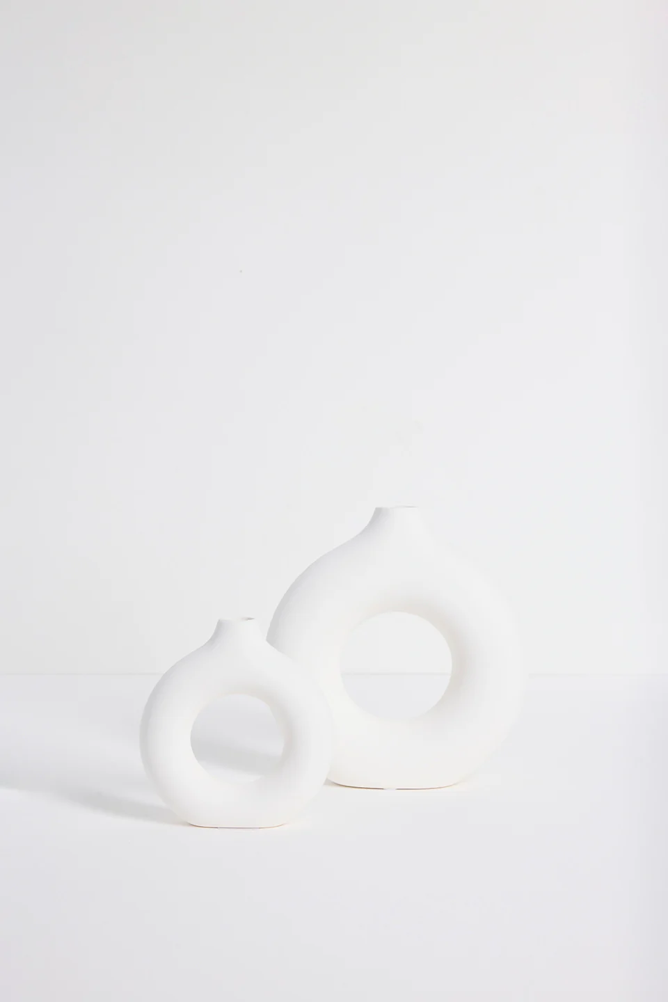 Donut White Small 13x12.5cm Candle Holder - Image 2