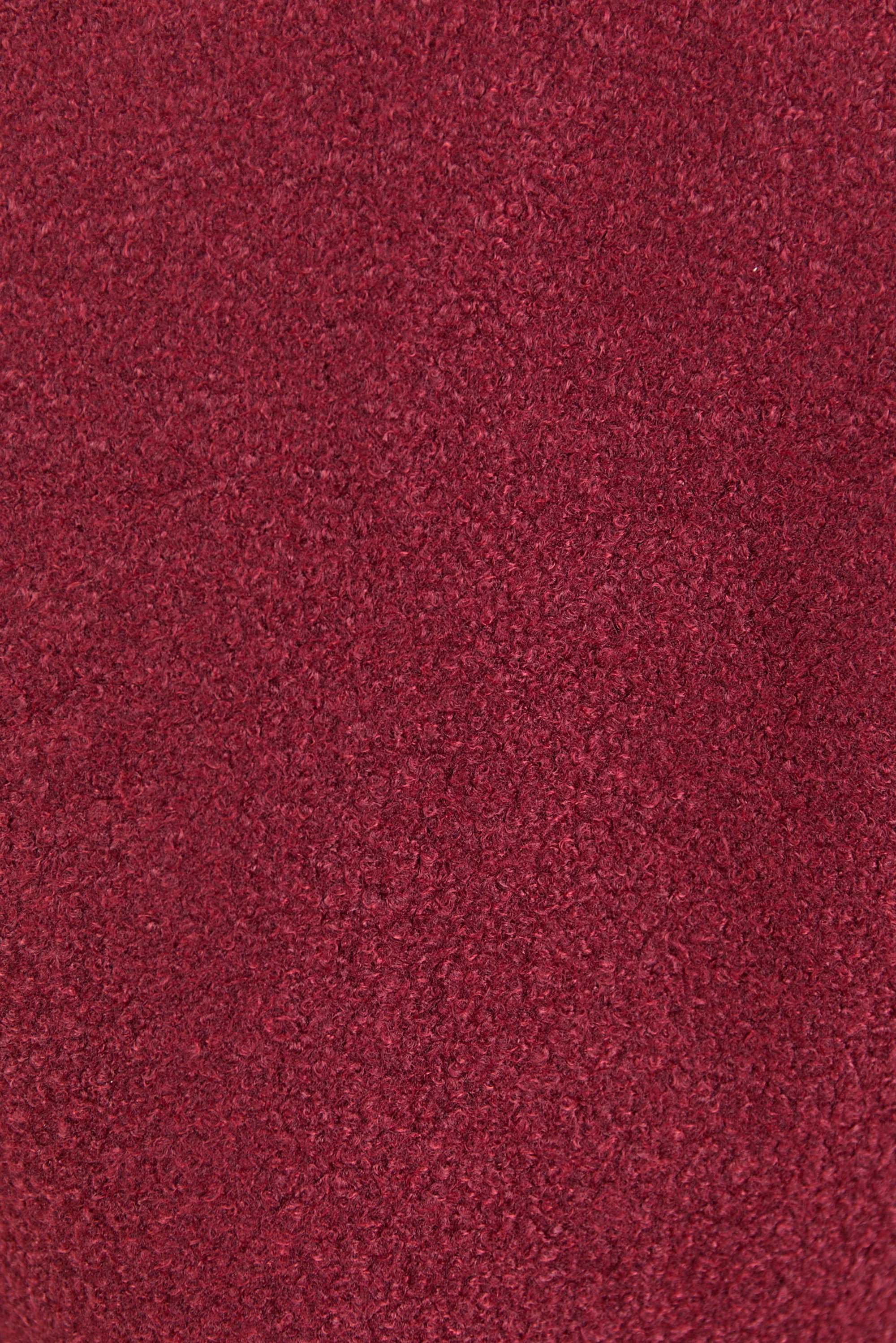 Dune Burgundy Boucle Zip Front Jacket - Image 6