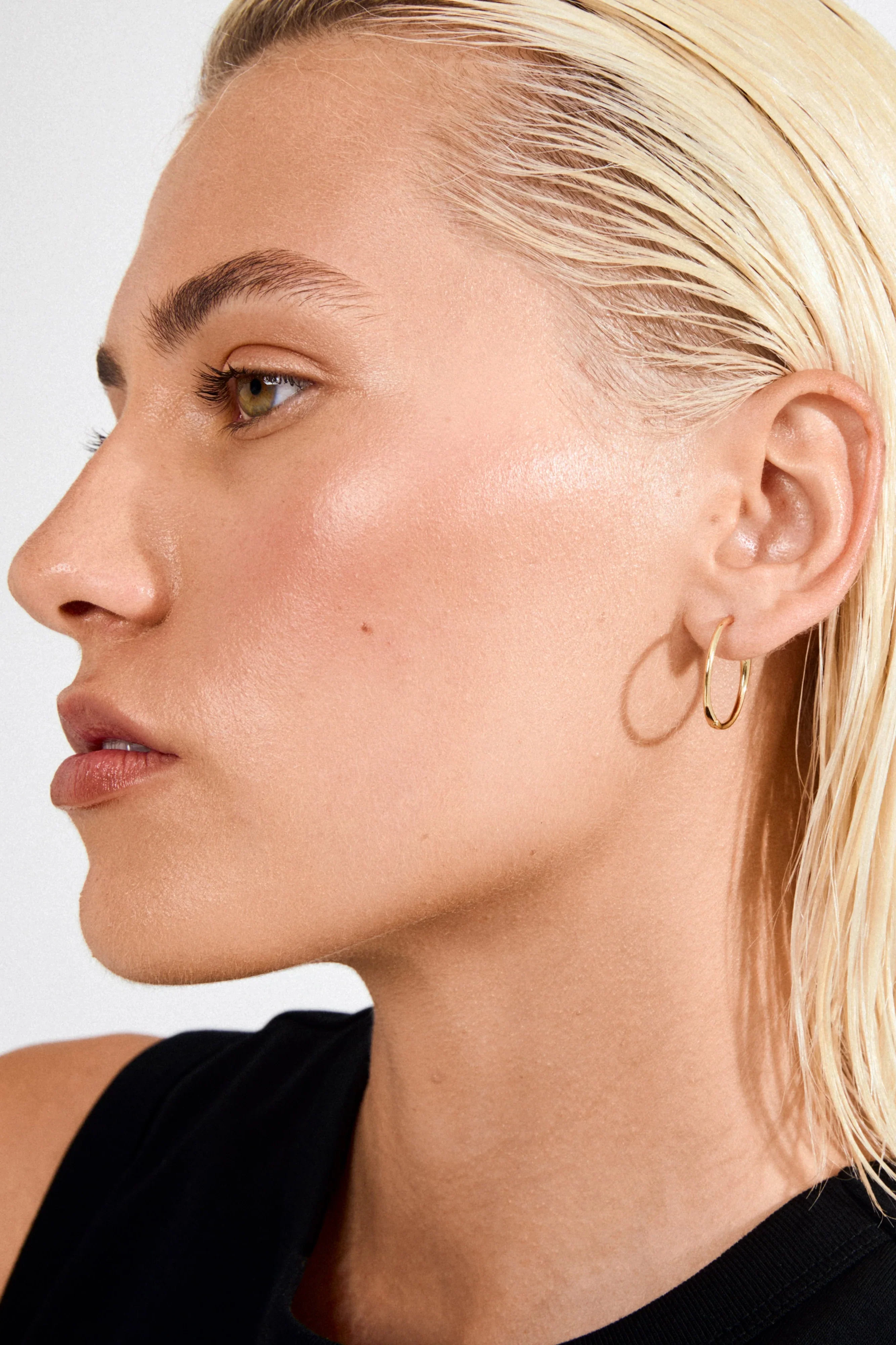 Eanna Large Hoops Recycled Gold Plated Earrings