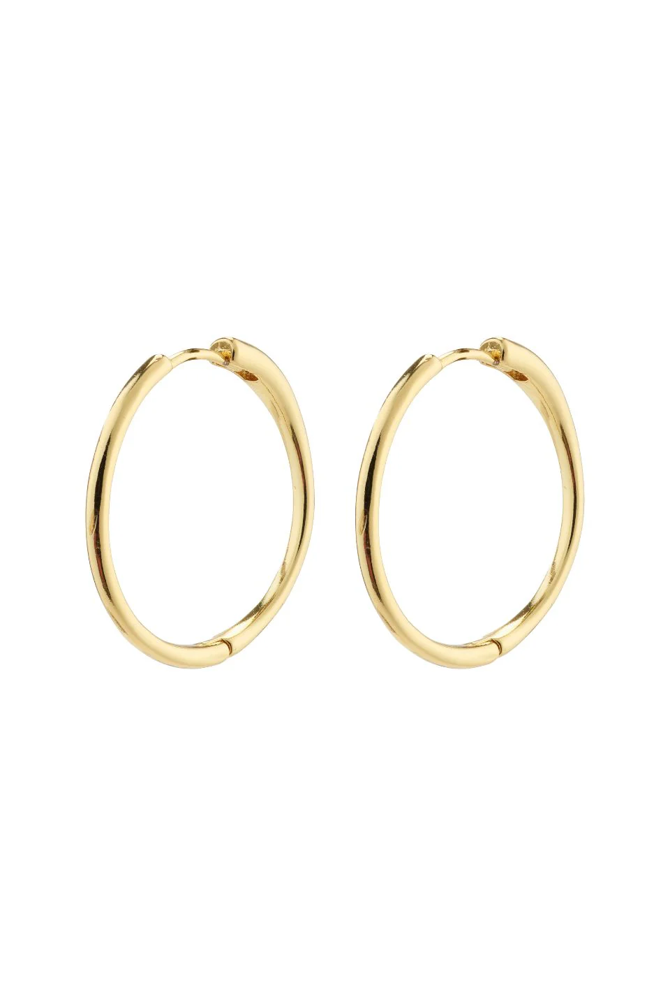 Eanna Large Hoops Recycled Gold Plated Earrings - Image 2