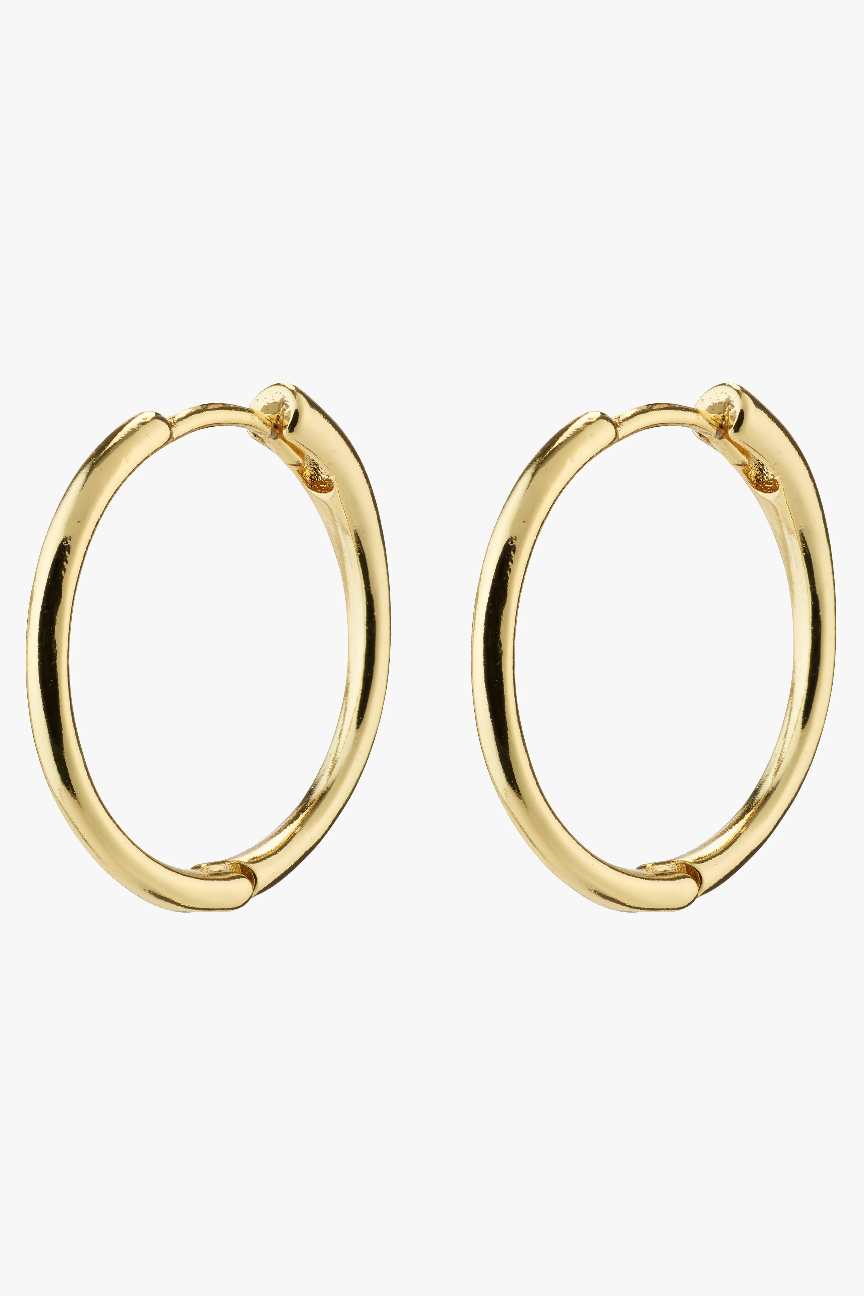 Eanna Maxi Hoops Recycled Gold Plated Earrings - Image 2