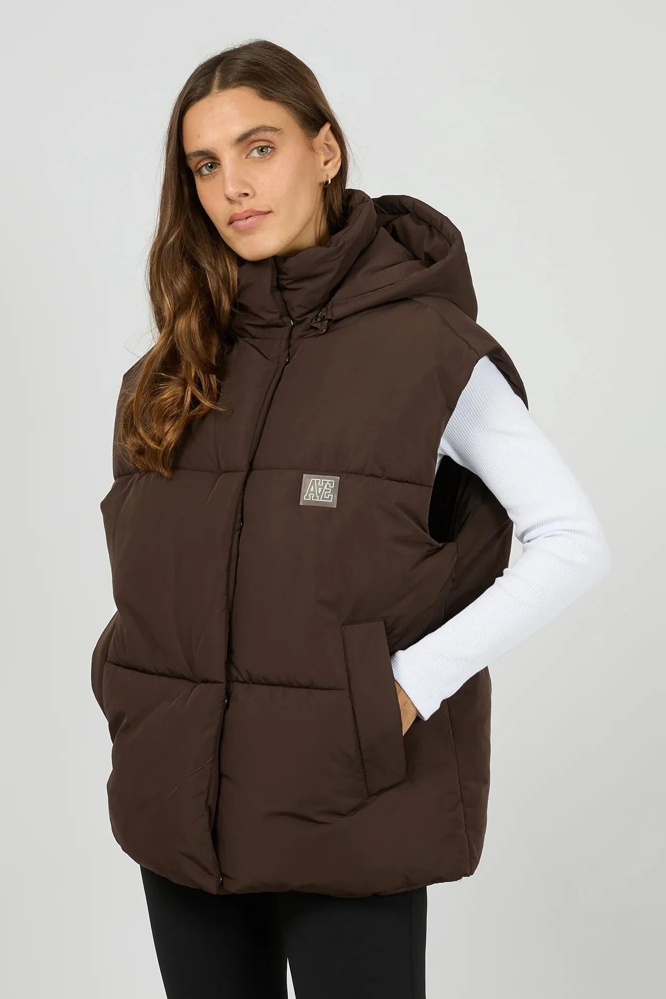 Elevate Chocolate Puffer Vest - Image 3