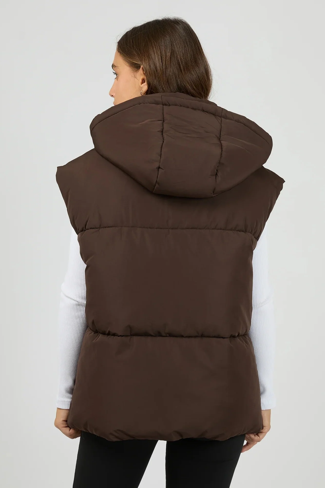 Elevate Chocolate Puffer Vest - Image 4