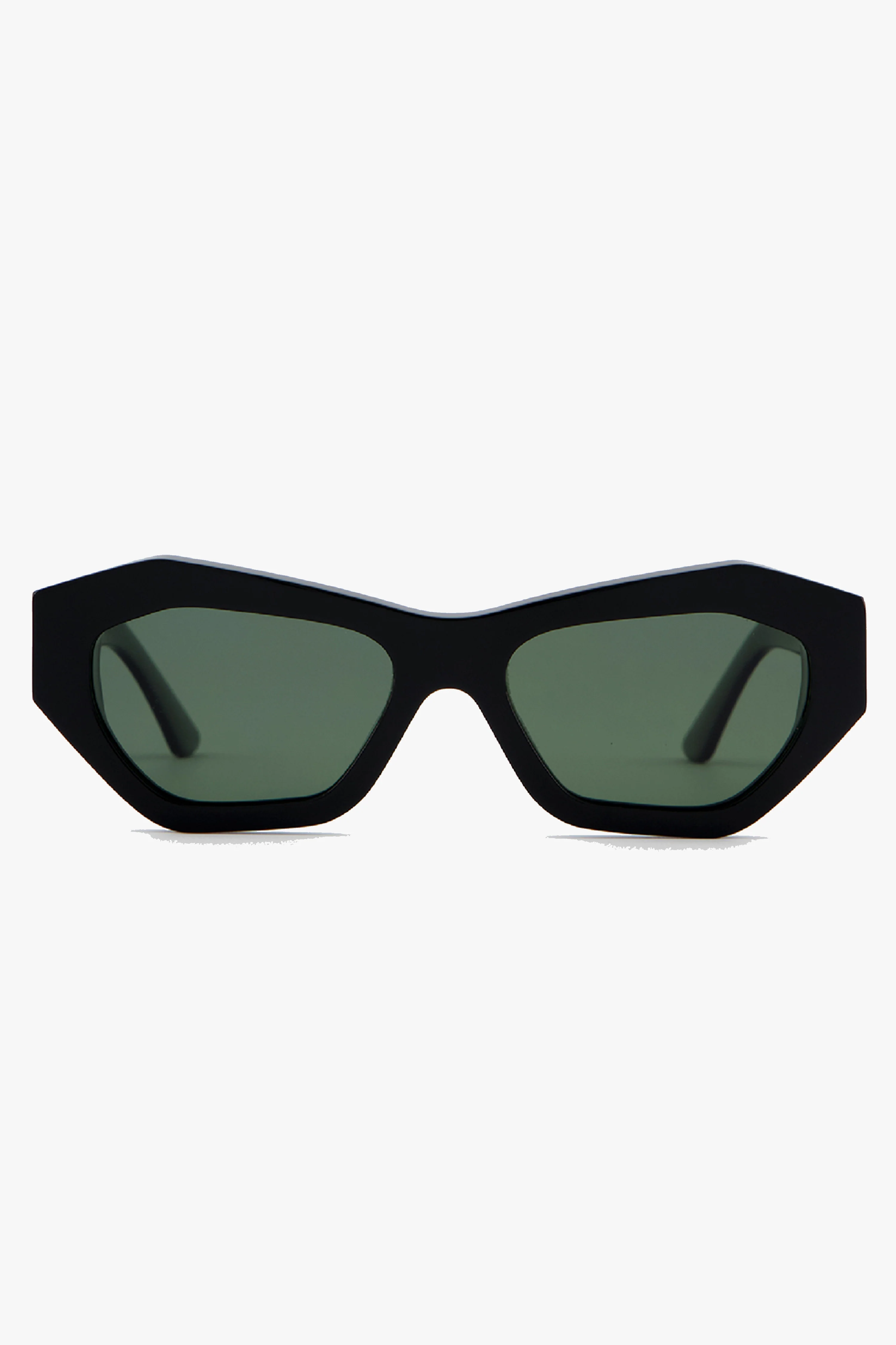 Emily Black Angular Sunglasses - Image 2