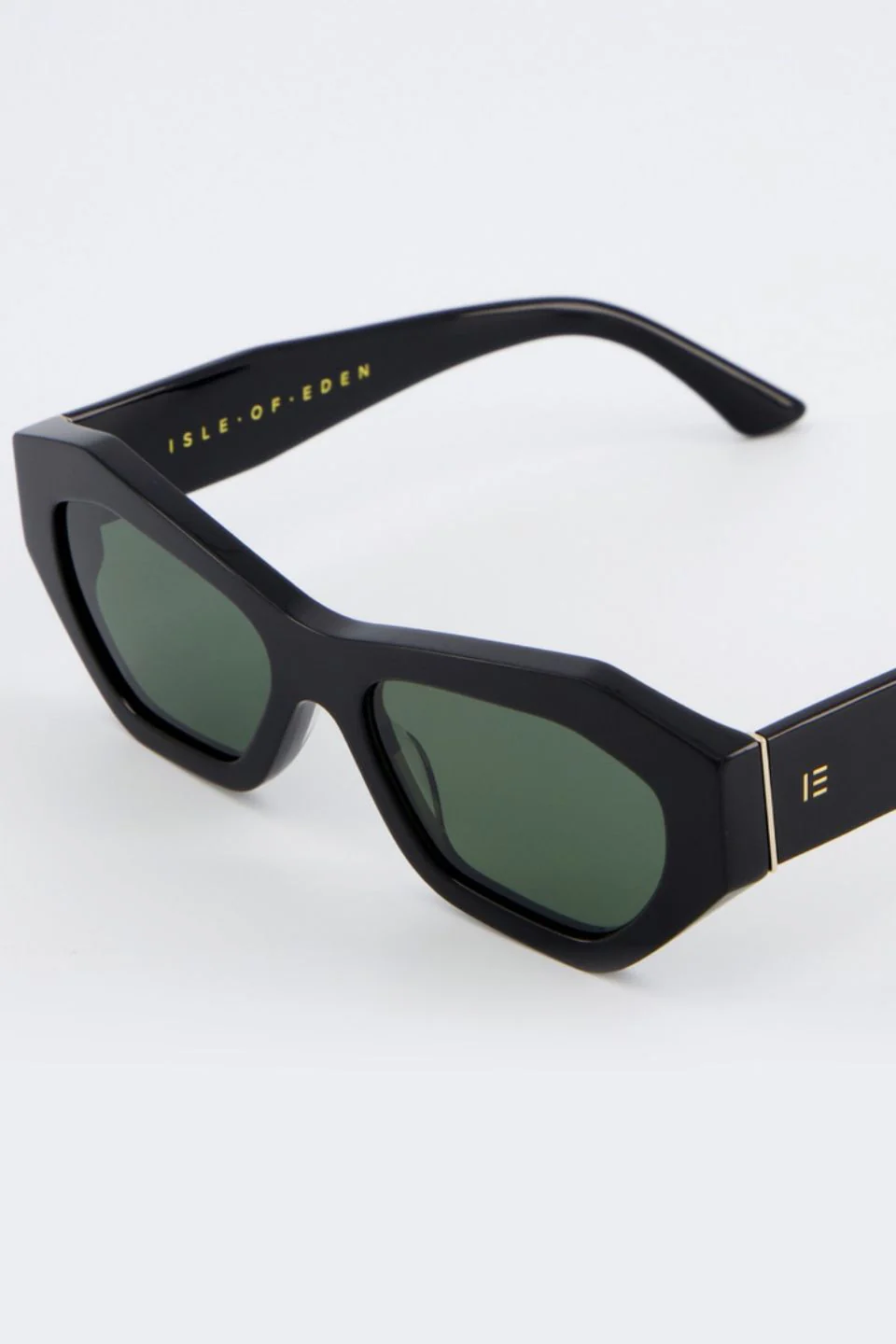 Emily Black Angular Sunglasses - Image 3