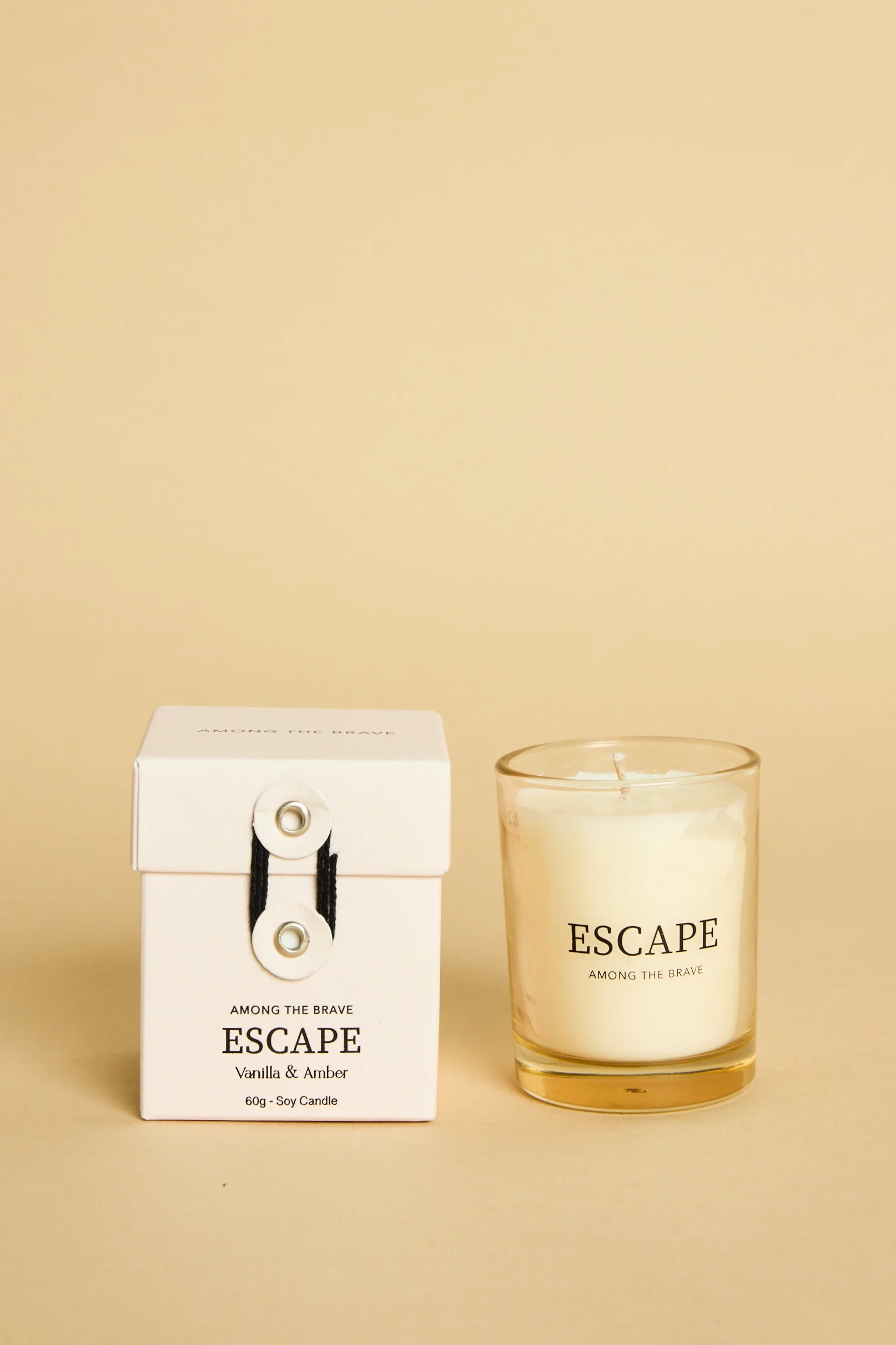 Escape Vanilla Amber 60g Soy Candle - Image 3