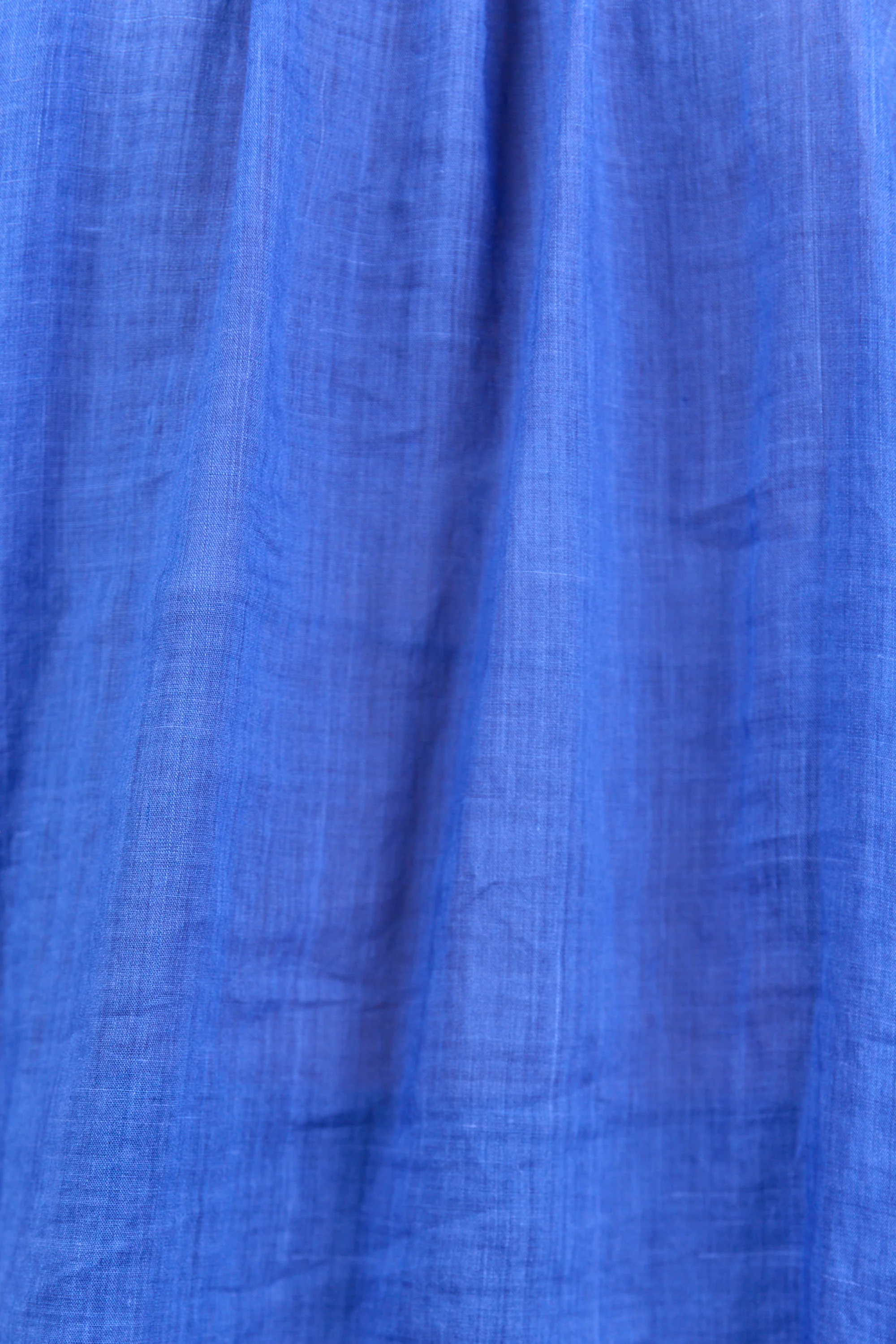 Expedition Blue Shirred Neck Short Sleeve Top - Image 8