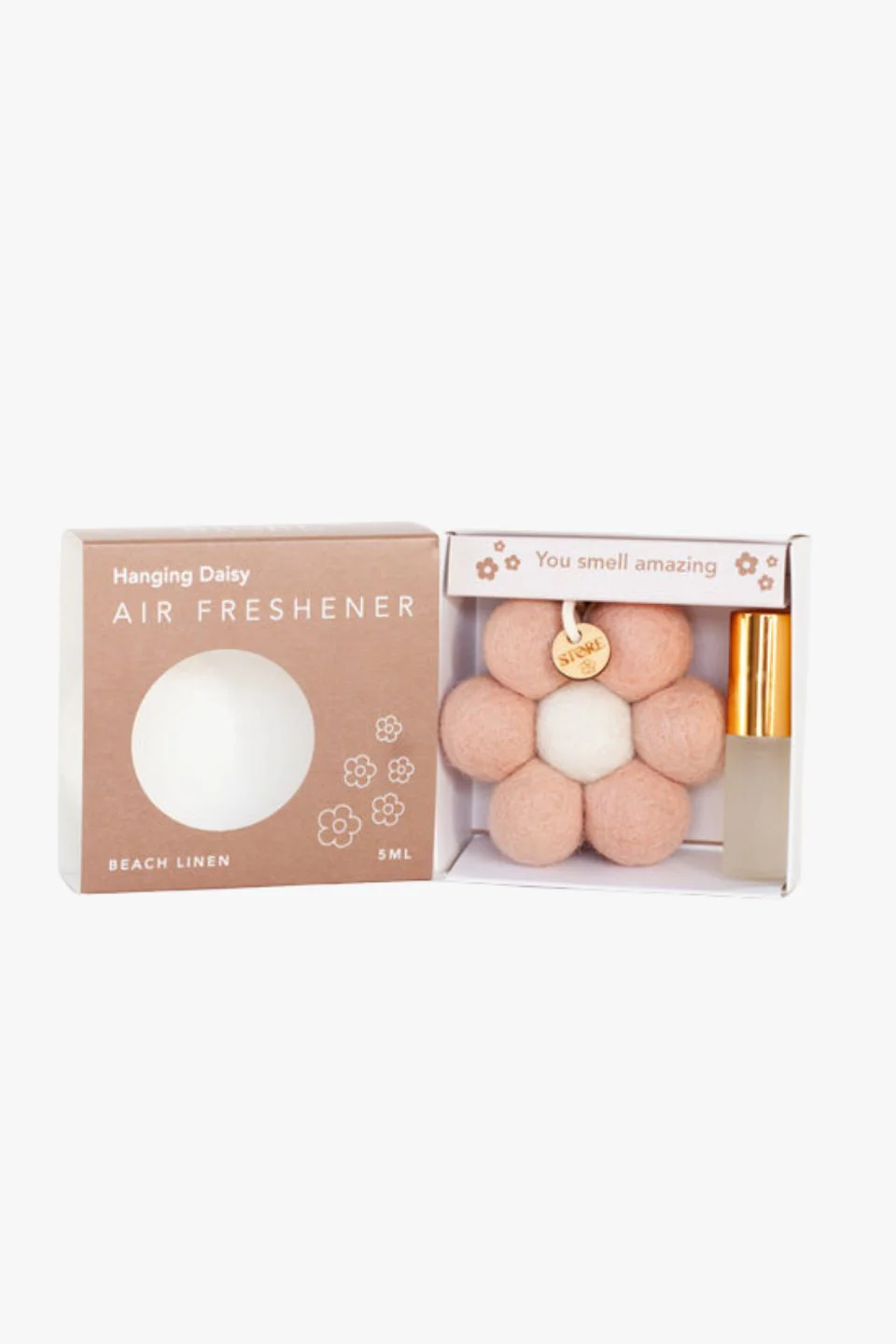 Felt Hanging Blush Daisy Air Freshener - Image 2