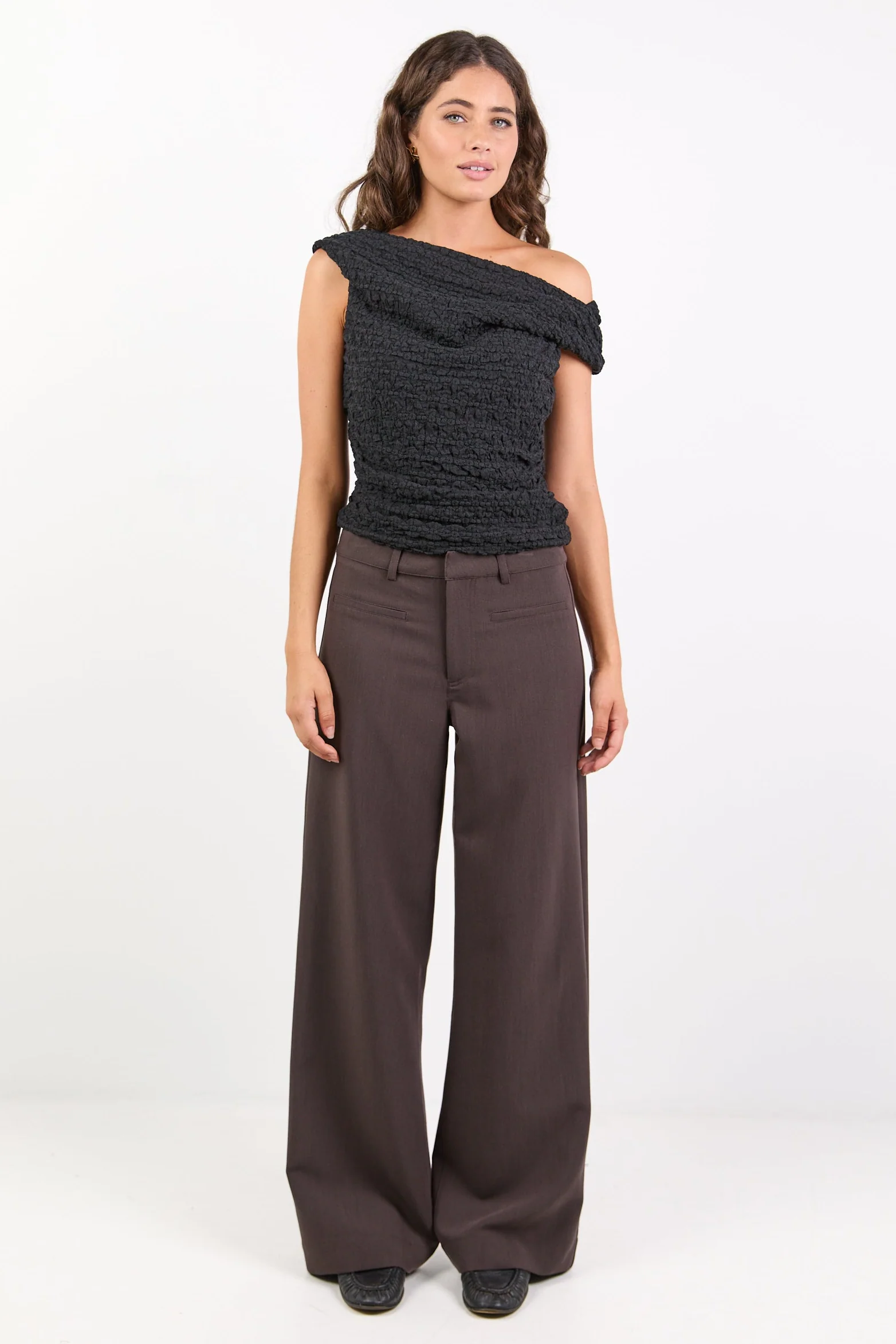 Fierce Chocolate Mid Rise Stretch Wide Pants - Image 2