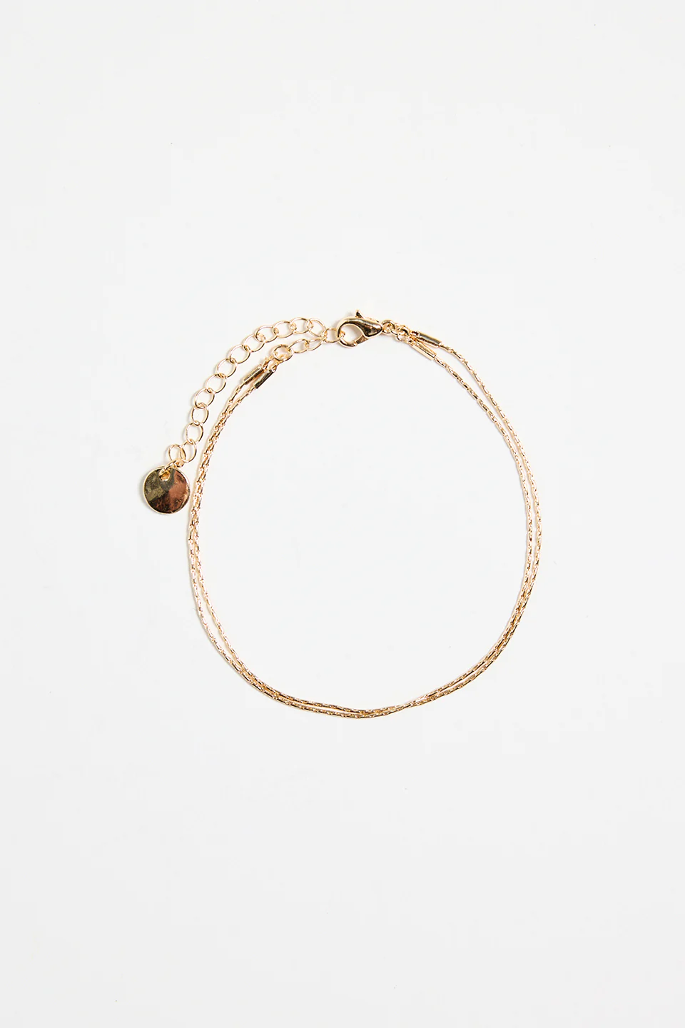 Fine Double Chain Gold Bracelet